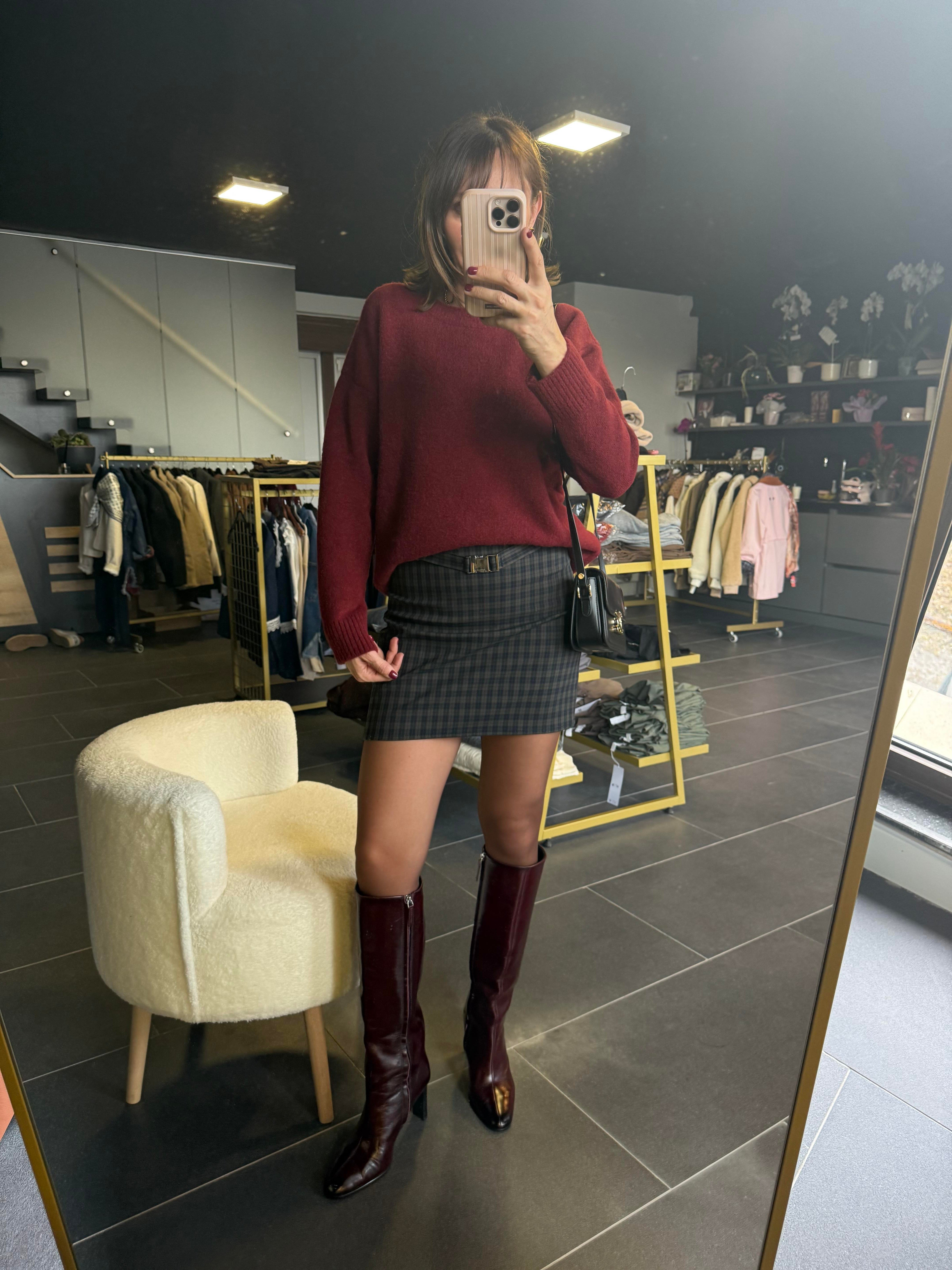 Bordo Basic Zr Yumoş Kazak