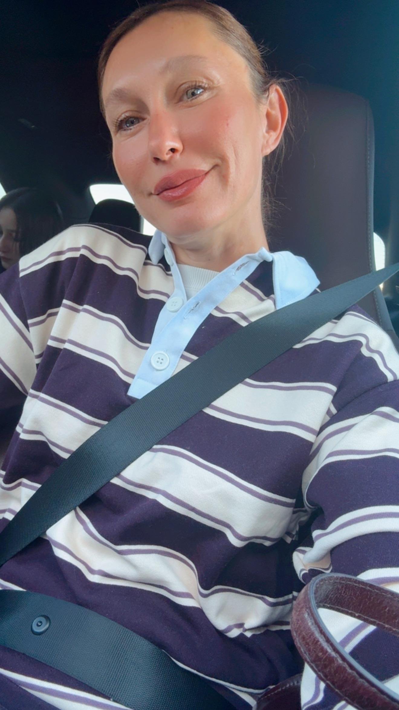 Bordo Çizgili Polo Yaka Sweat