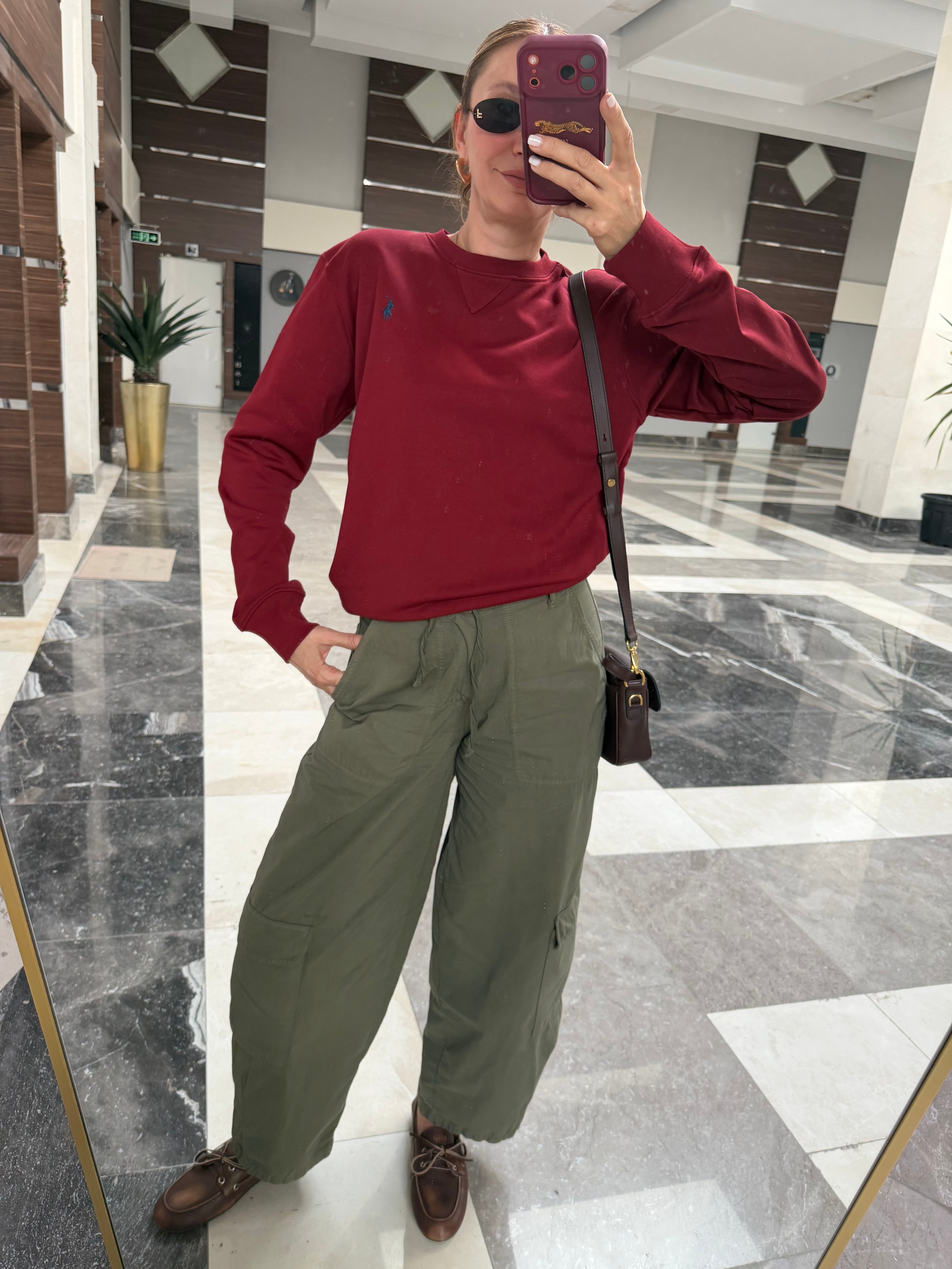 Bordo Logolu Sweatshirt