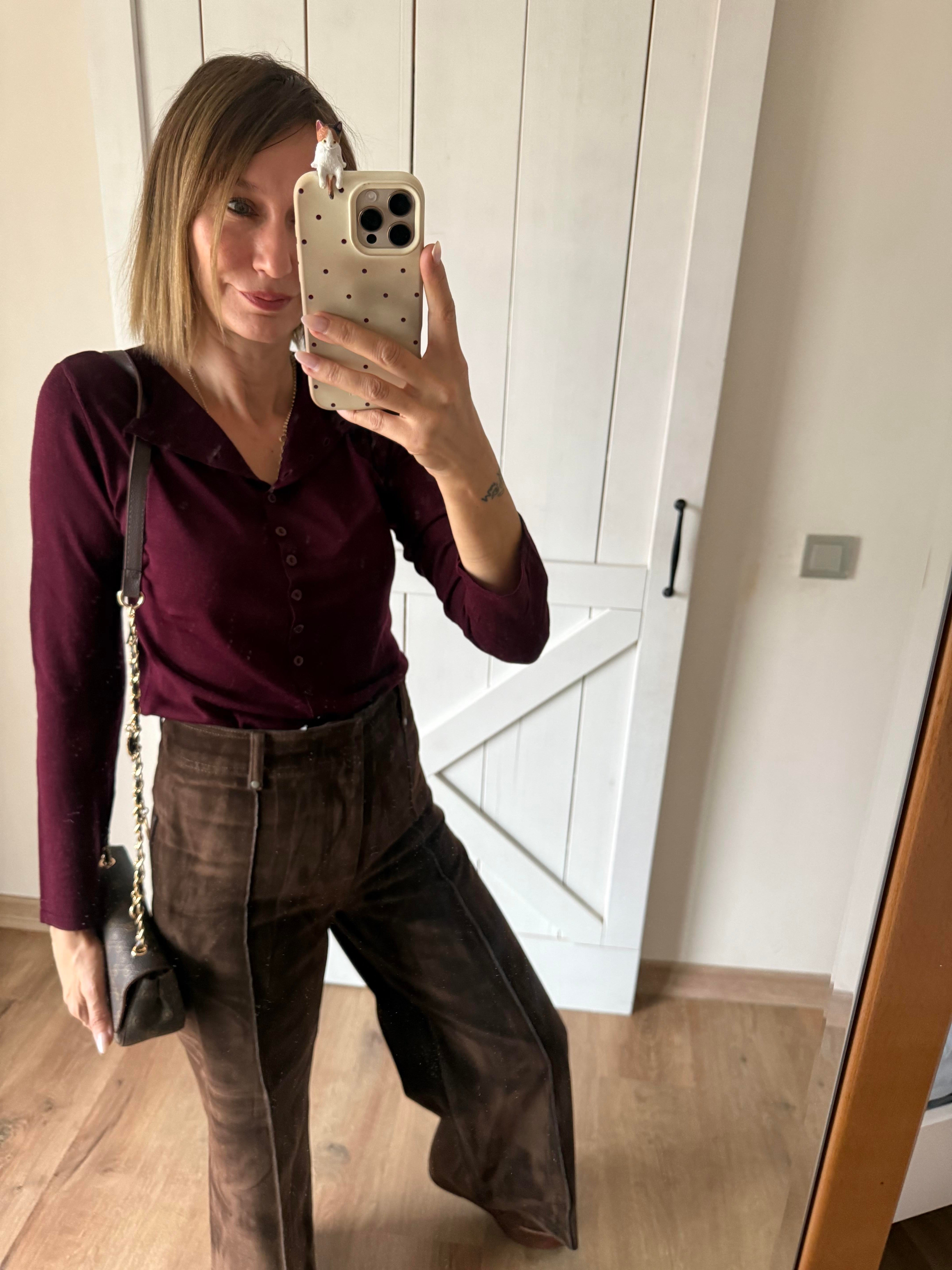 Bordo Sold Massi Hırka