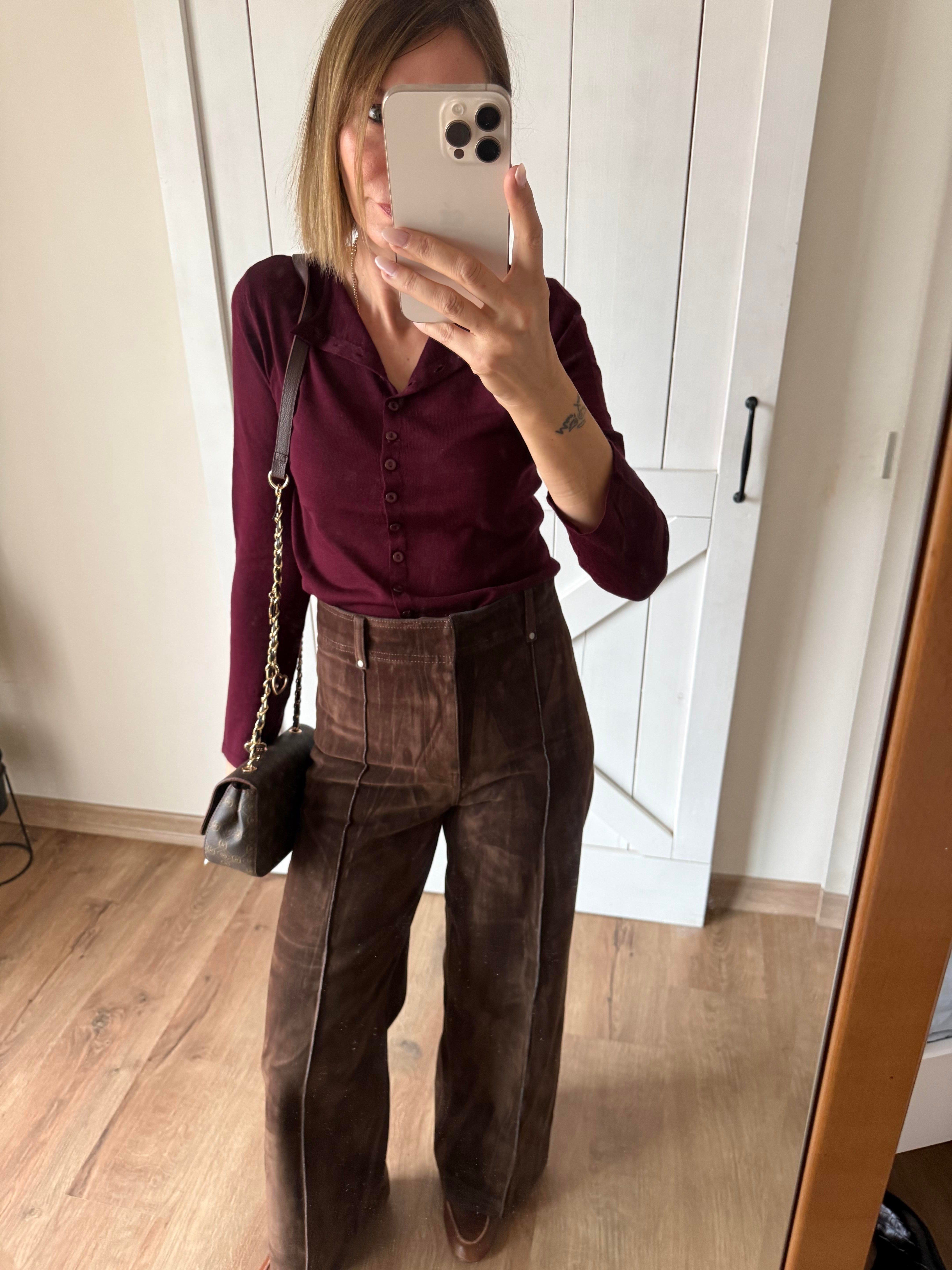 Bordo Sold Massi Hırka