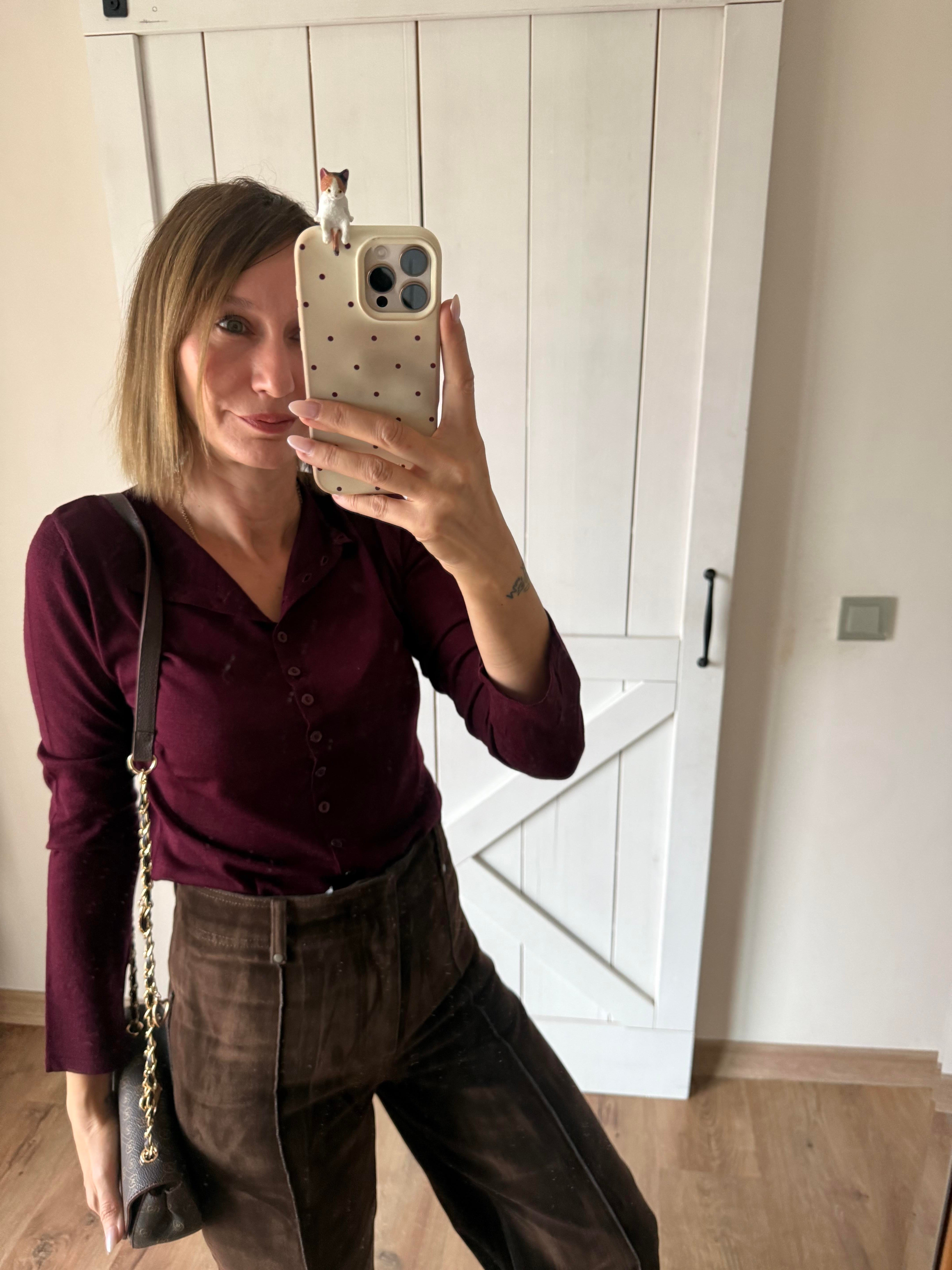 Bordo Sold Massi Hırka