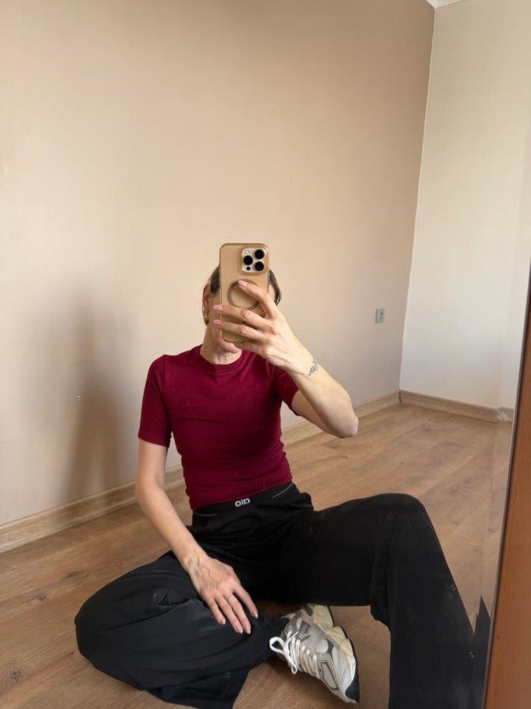 Buzzy Bordo Yarım Kol Body