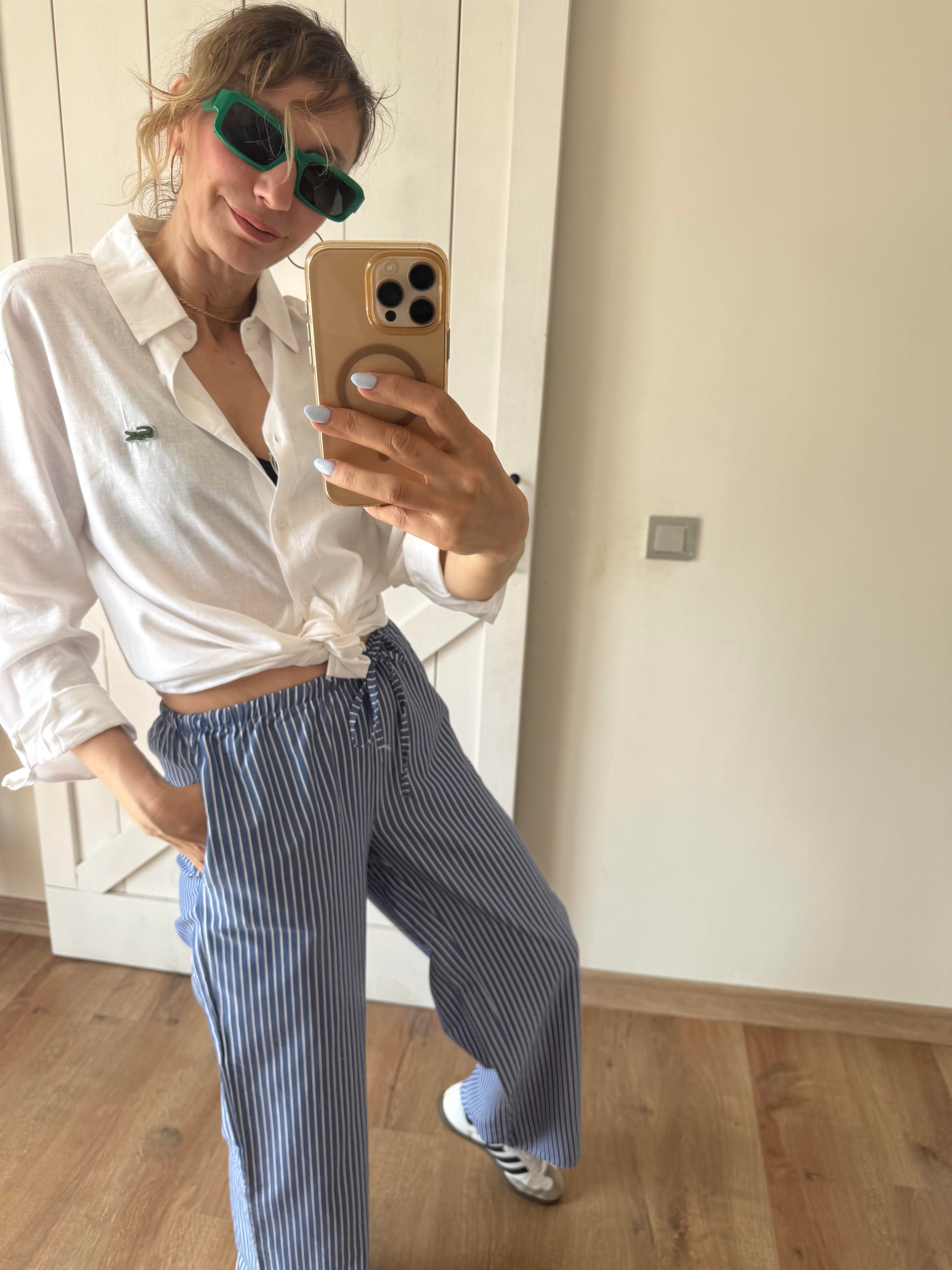 Buzzy Çizgili Beli Lastikli Pantolon