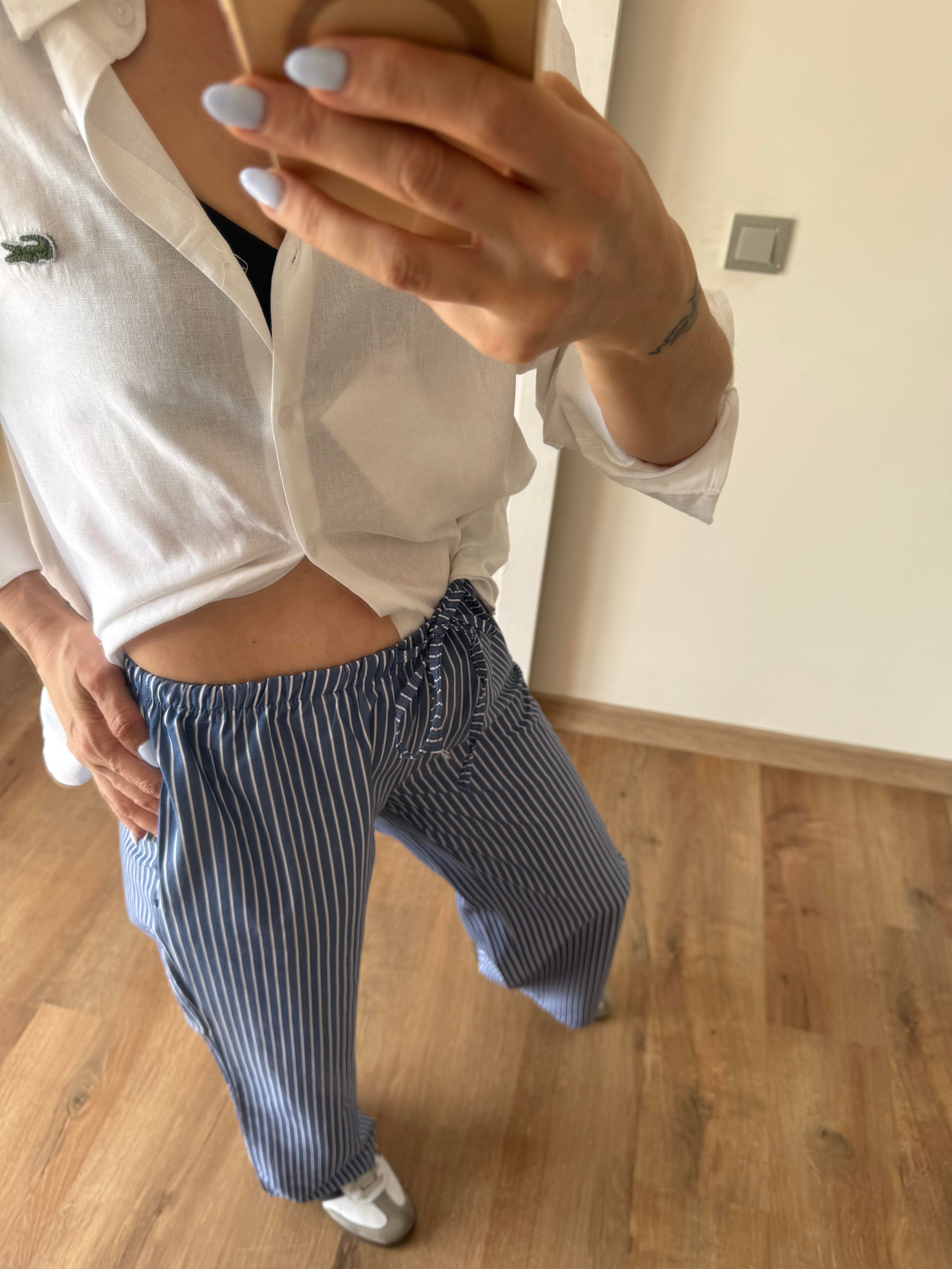 Buzzy Çizgili Beli Lastikli Pantolon