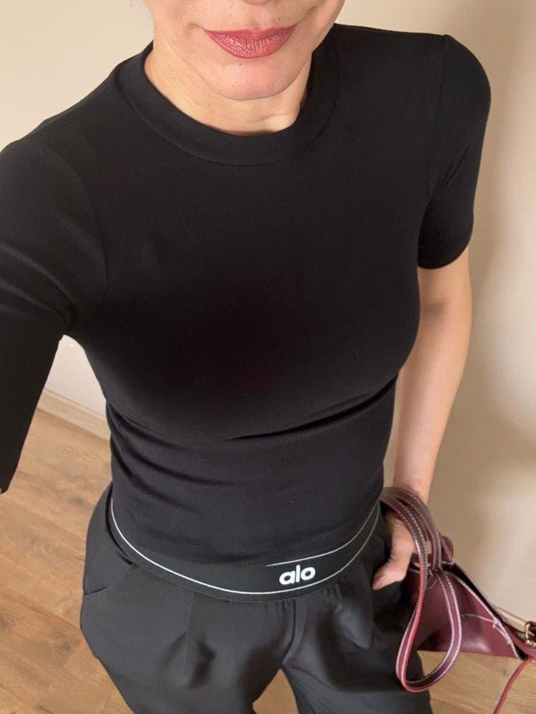 Buzzy Siyah Yarım Kol Body