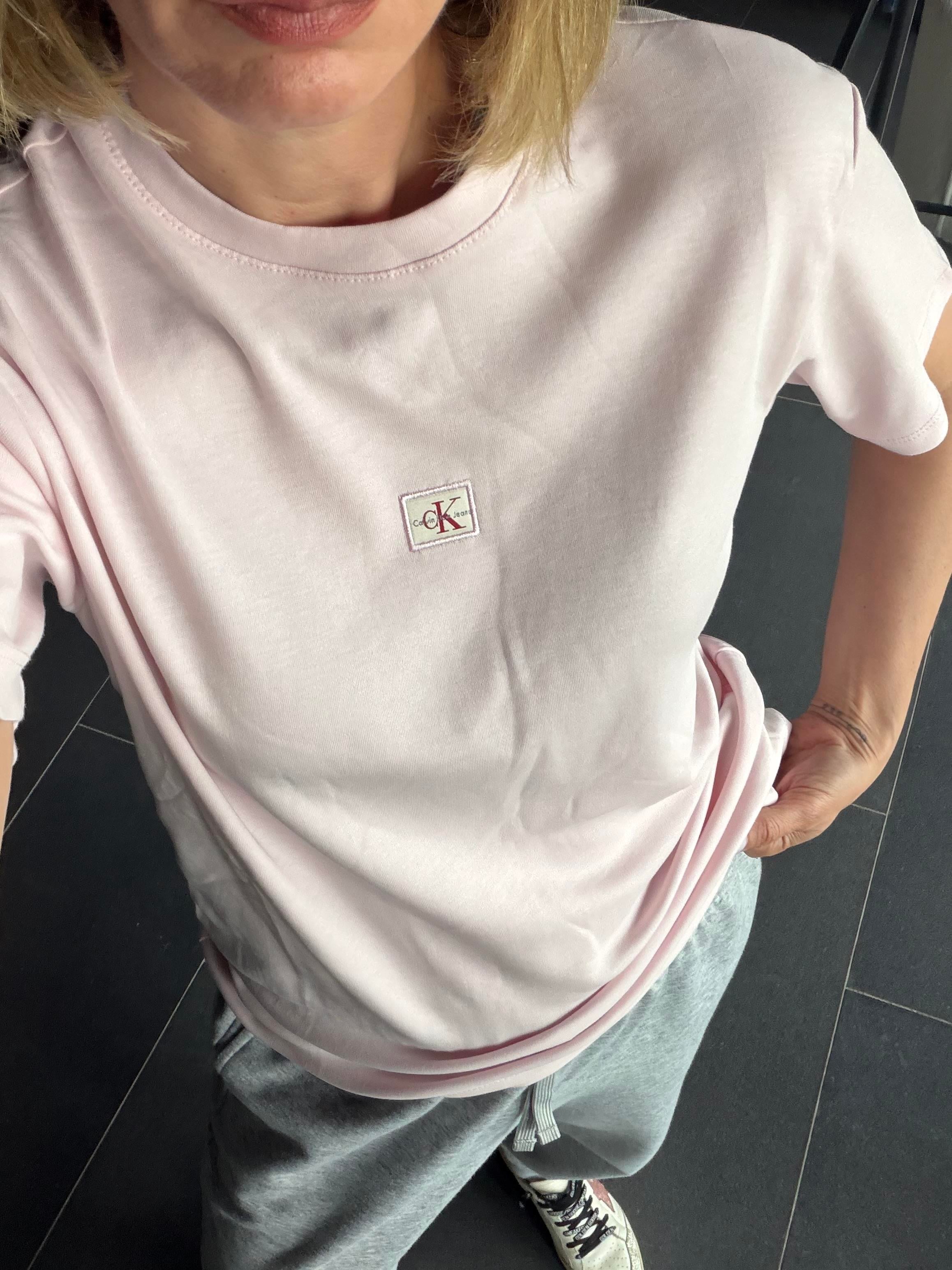 C Toz Pembe Minimal Tshirt