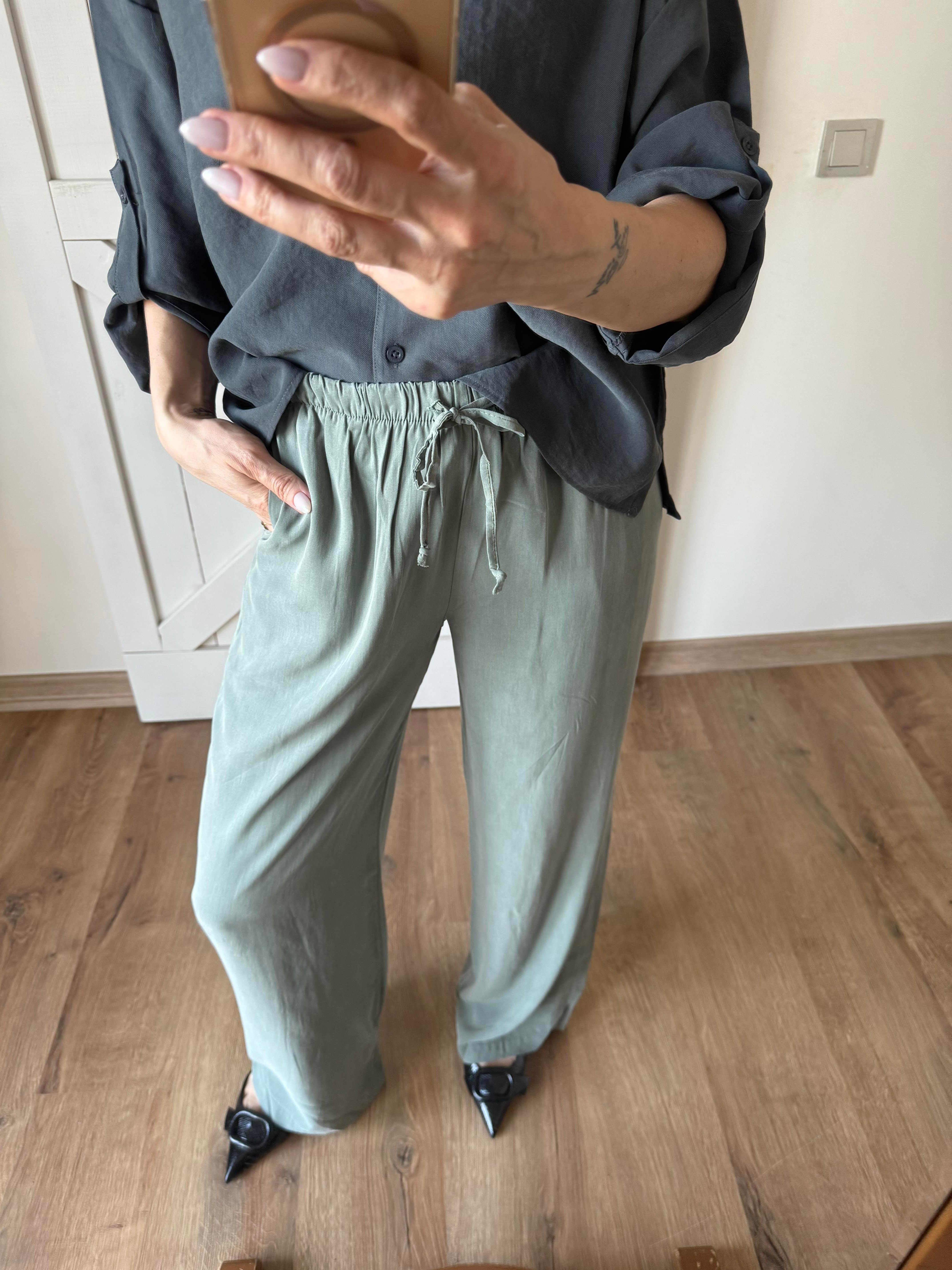 Çağla Yeşili Tensel Pantolon