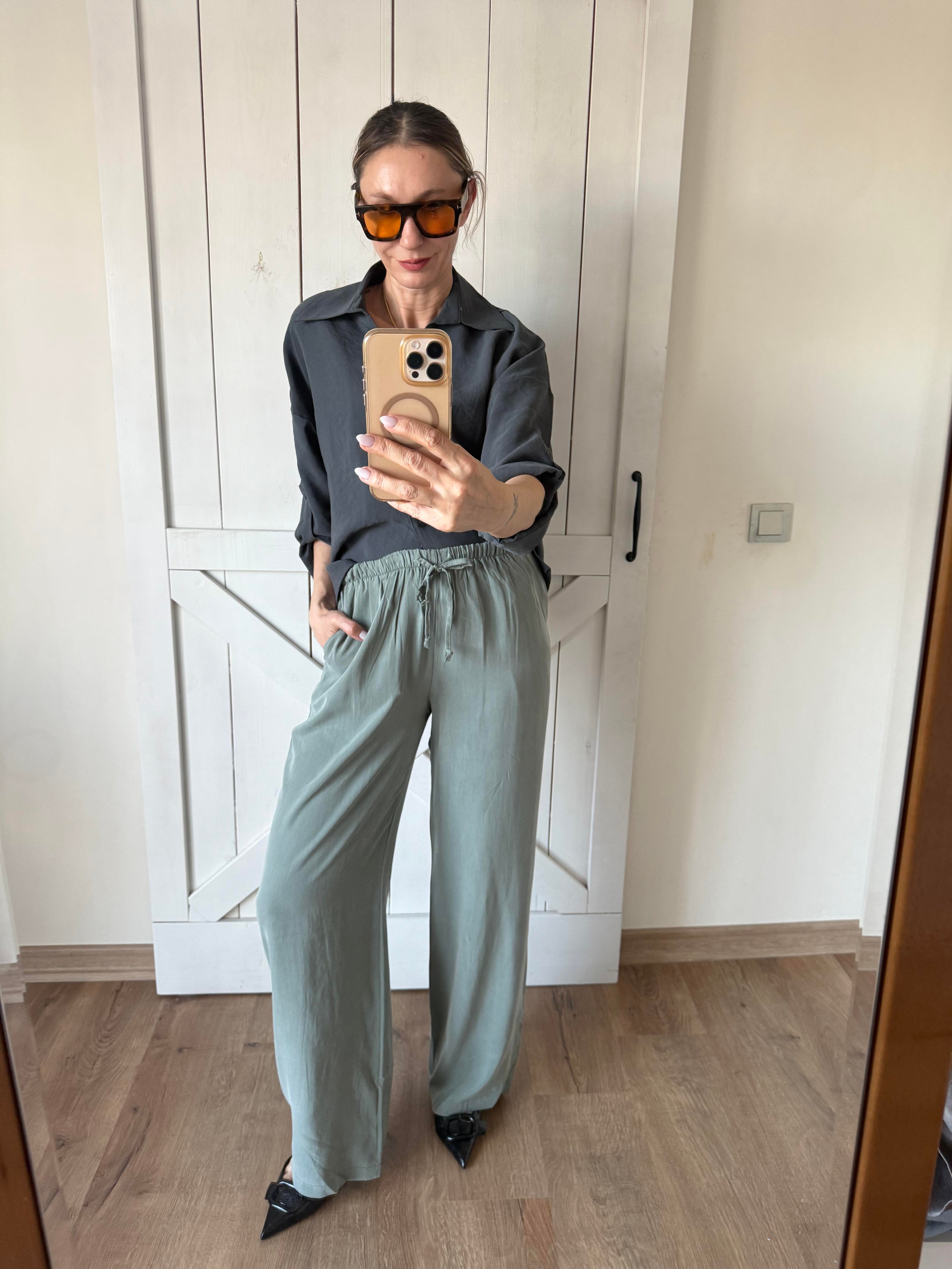 Çağla Yeşili Tensel Pantolon