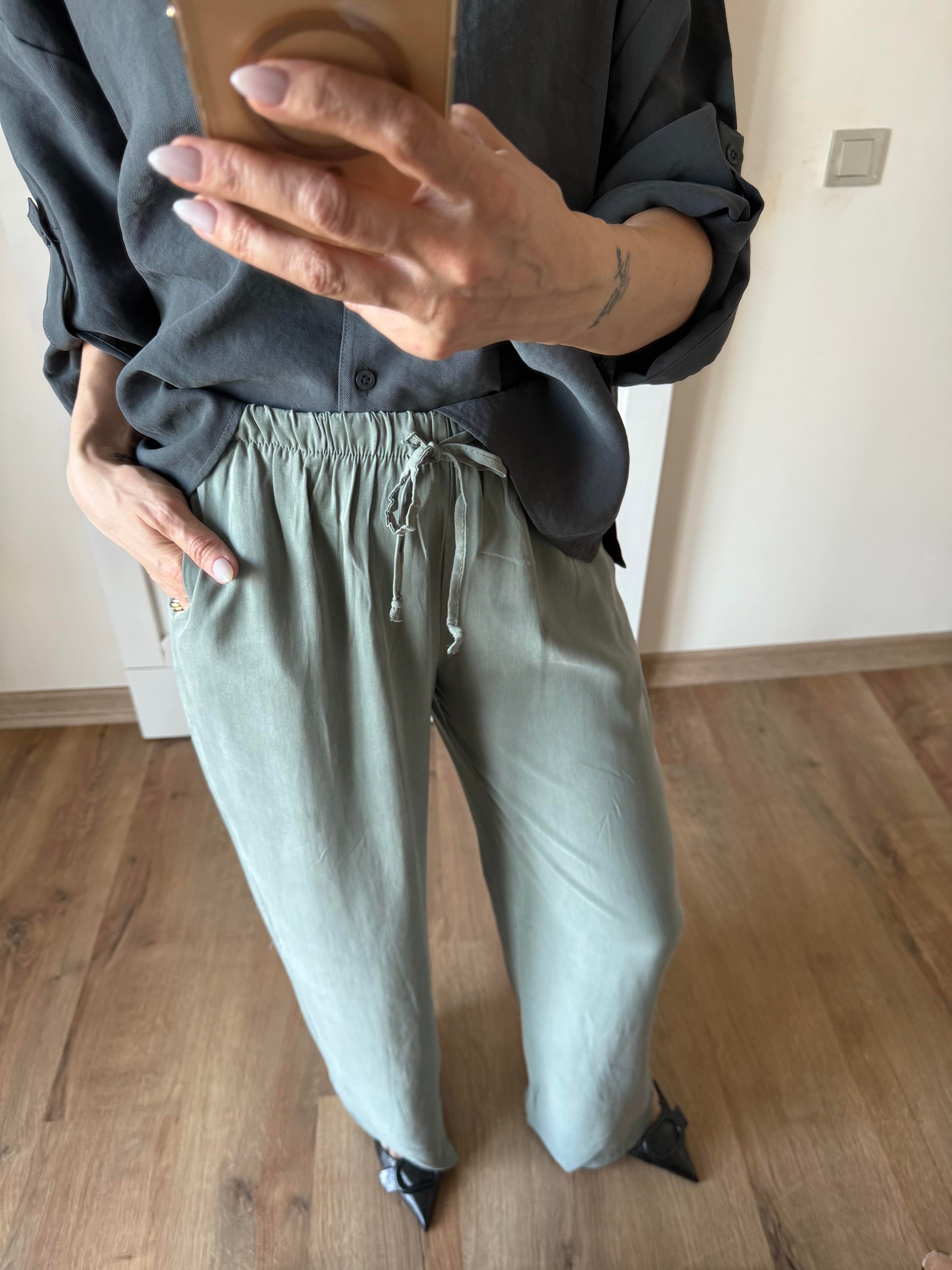 Çağla Yeşili Tensel Pantolon