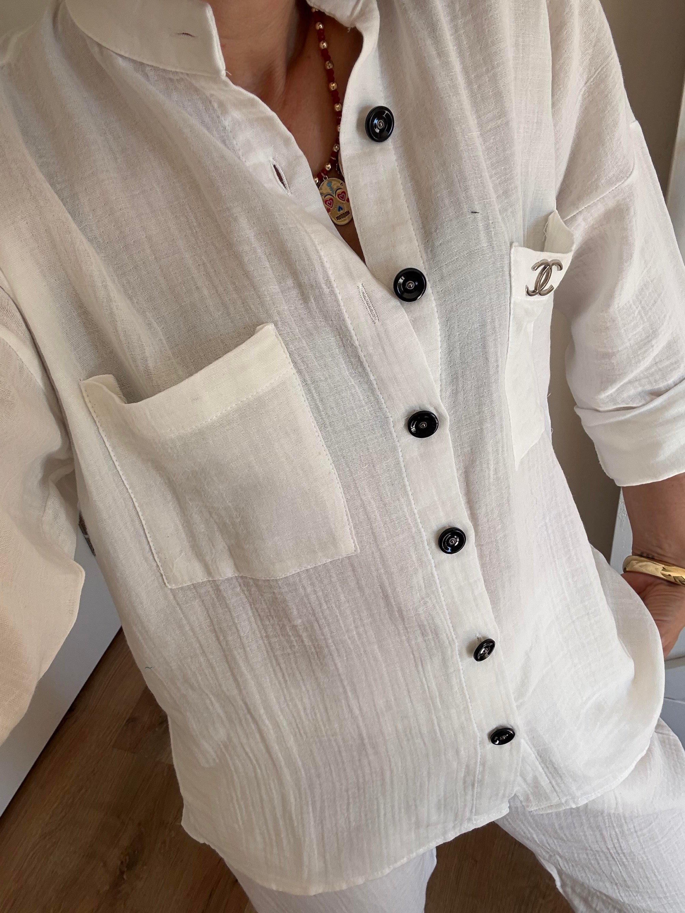 Ch Beyaz Gömlek Pantolon Takım