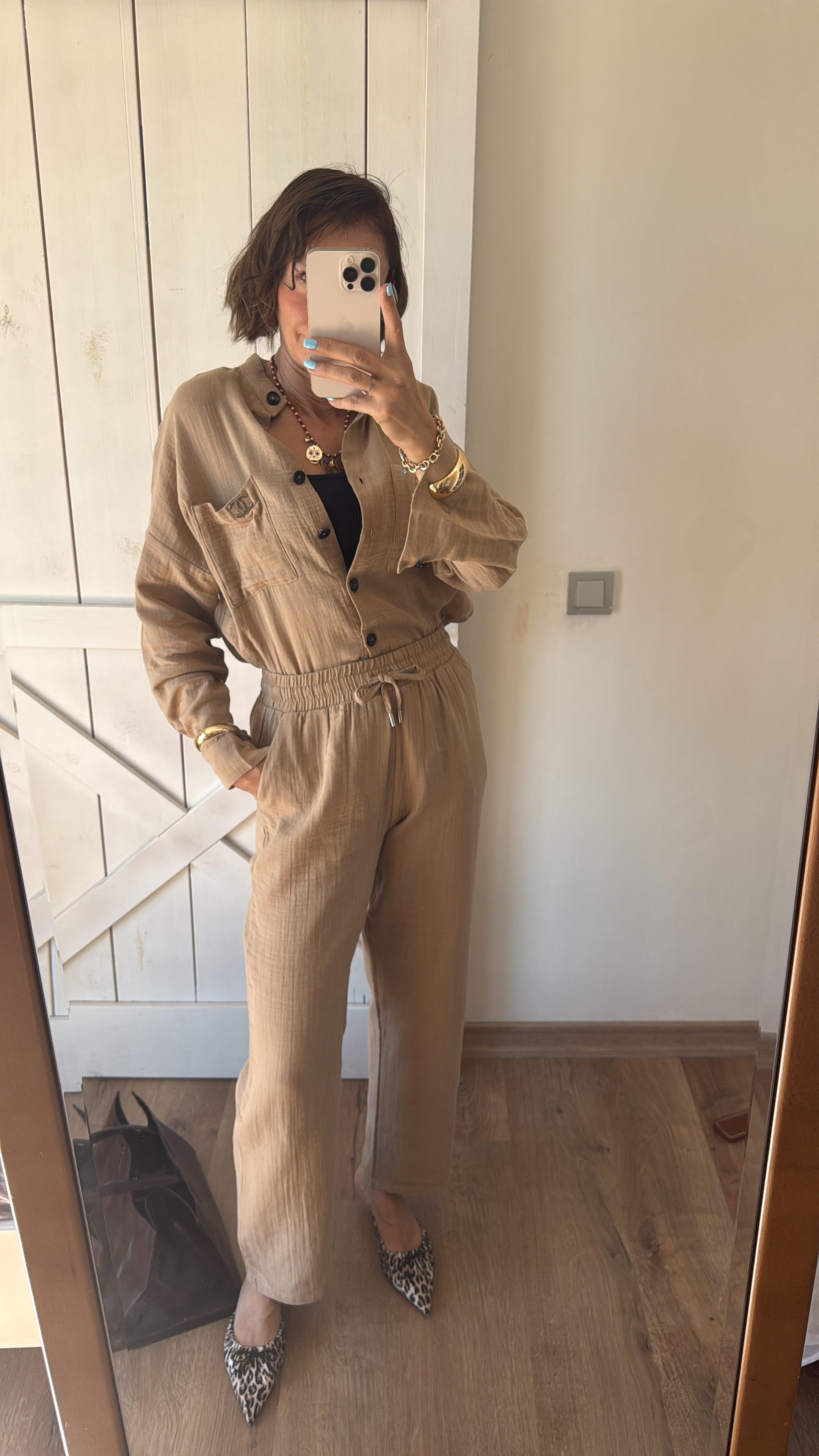 Ch Kum Gömlek Pantolon Premium Takım