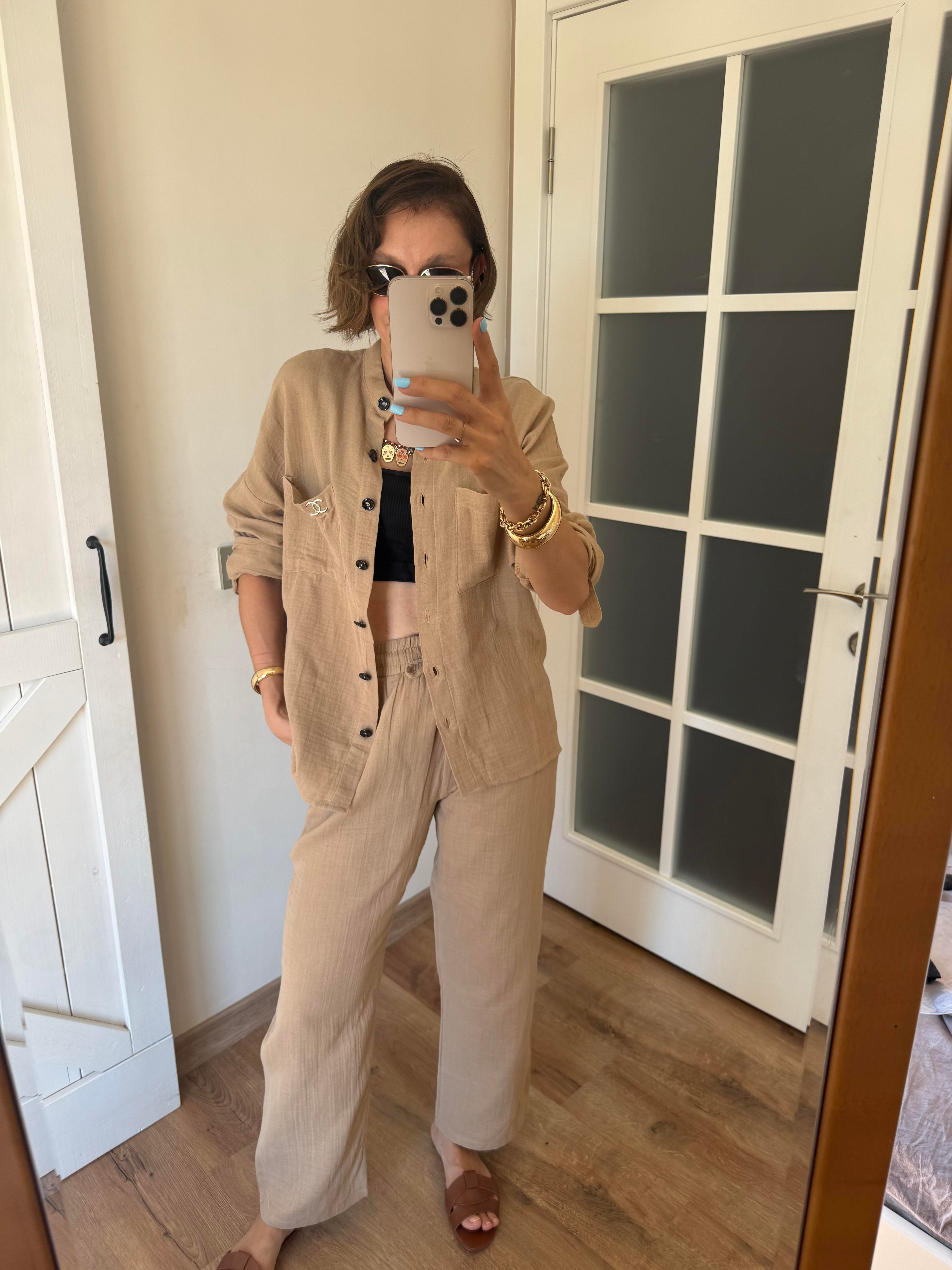 Ch Kum Gömlek Pantolon Premium Takım