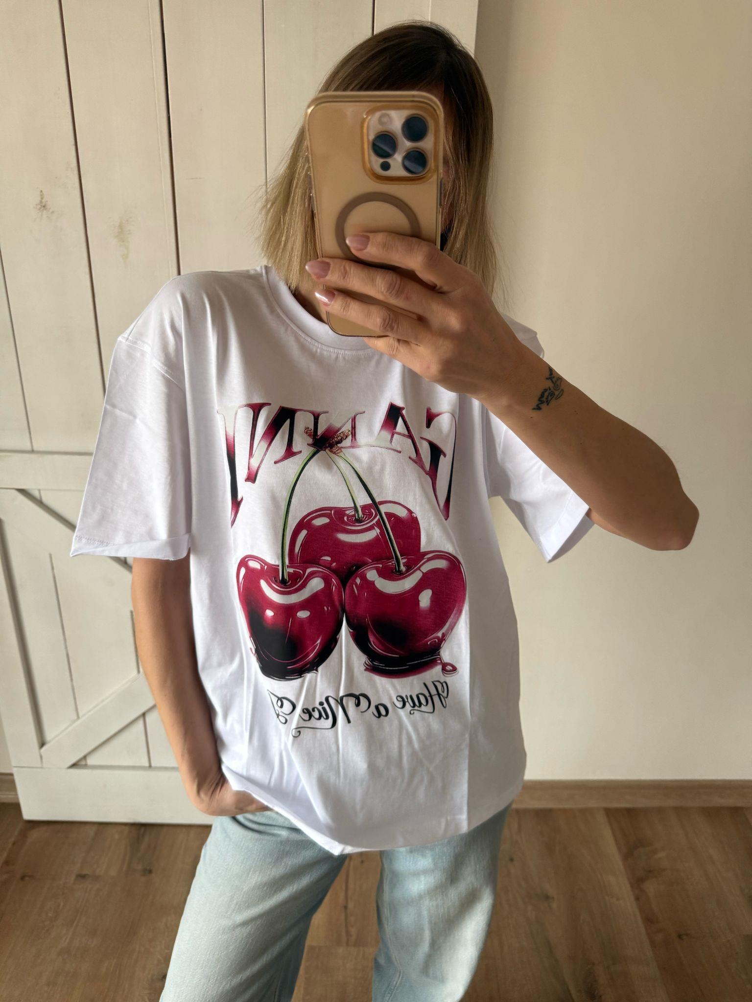CHERRY OVERSİZS TSHİRT