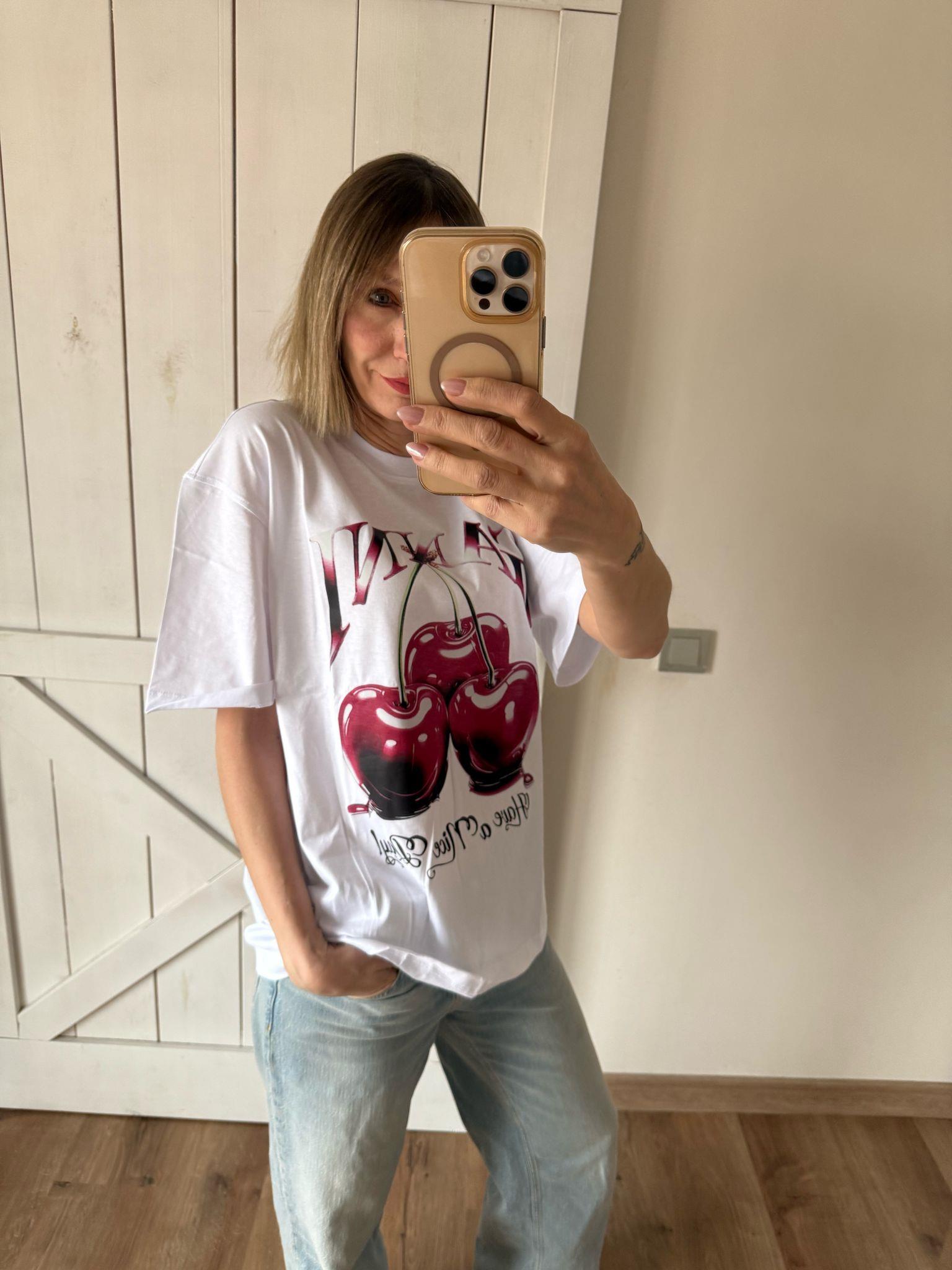 CHERRY OVERSİZS TSHİRT