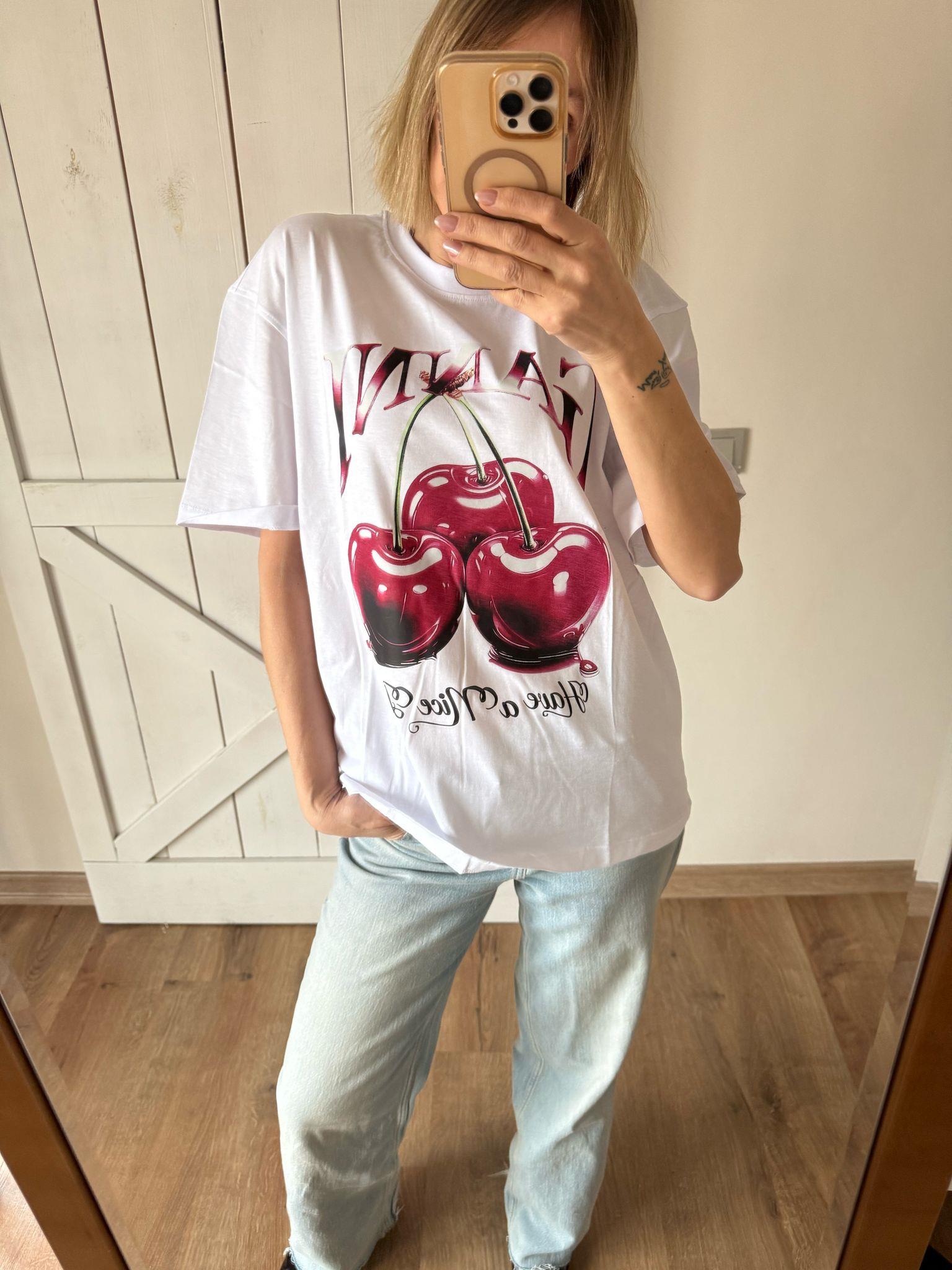 CHERRY OVERSİZS TSHİRT