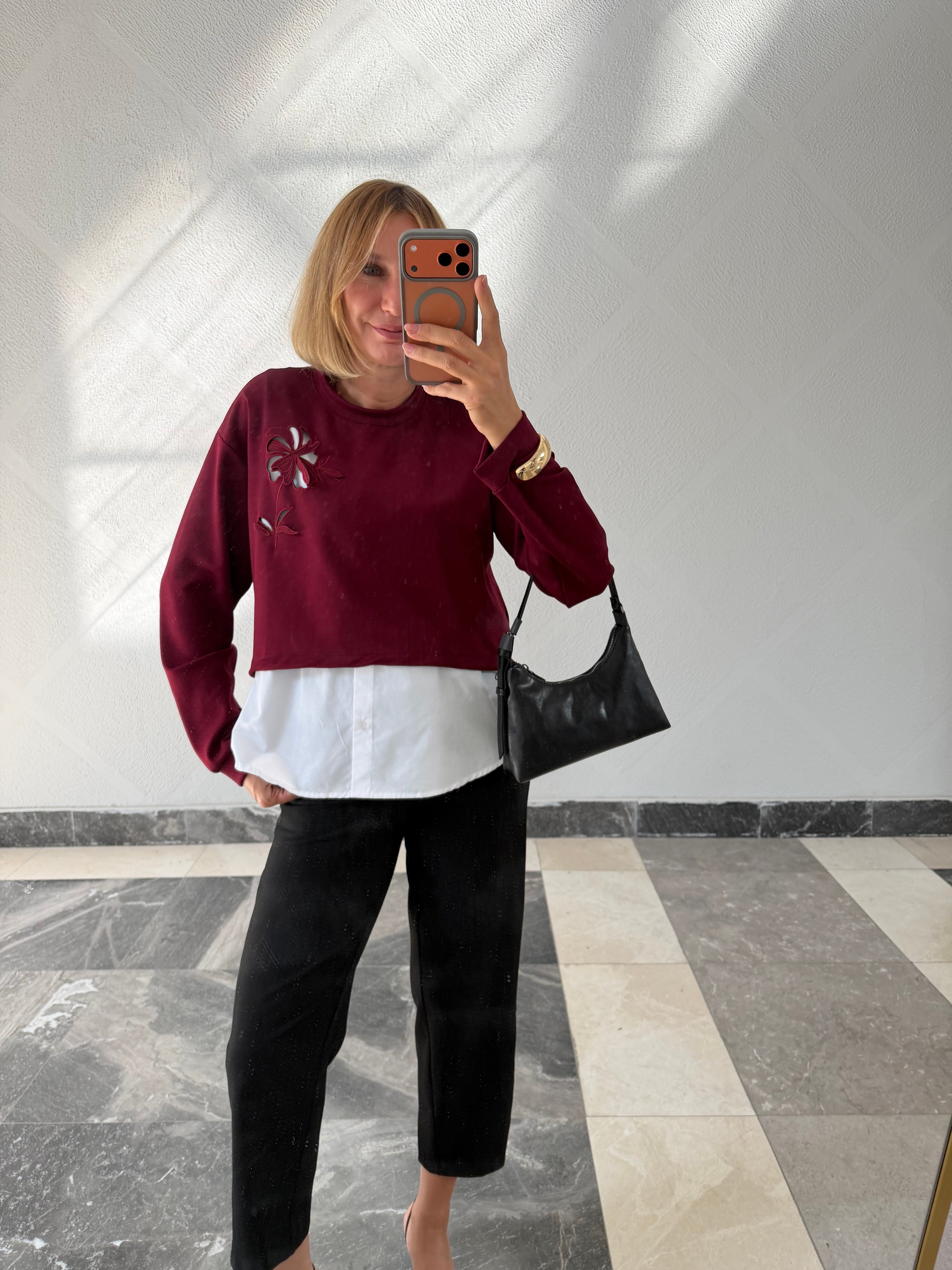 Çift Parça Görünümlü Sweat