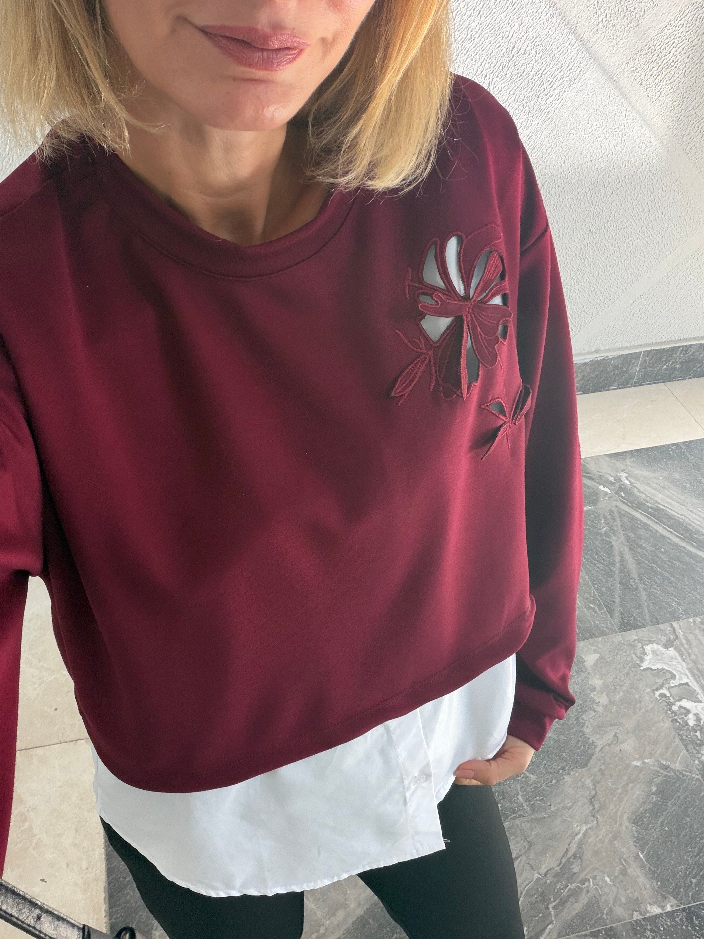 Çift Parça Görünümlü Sweat