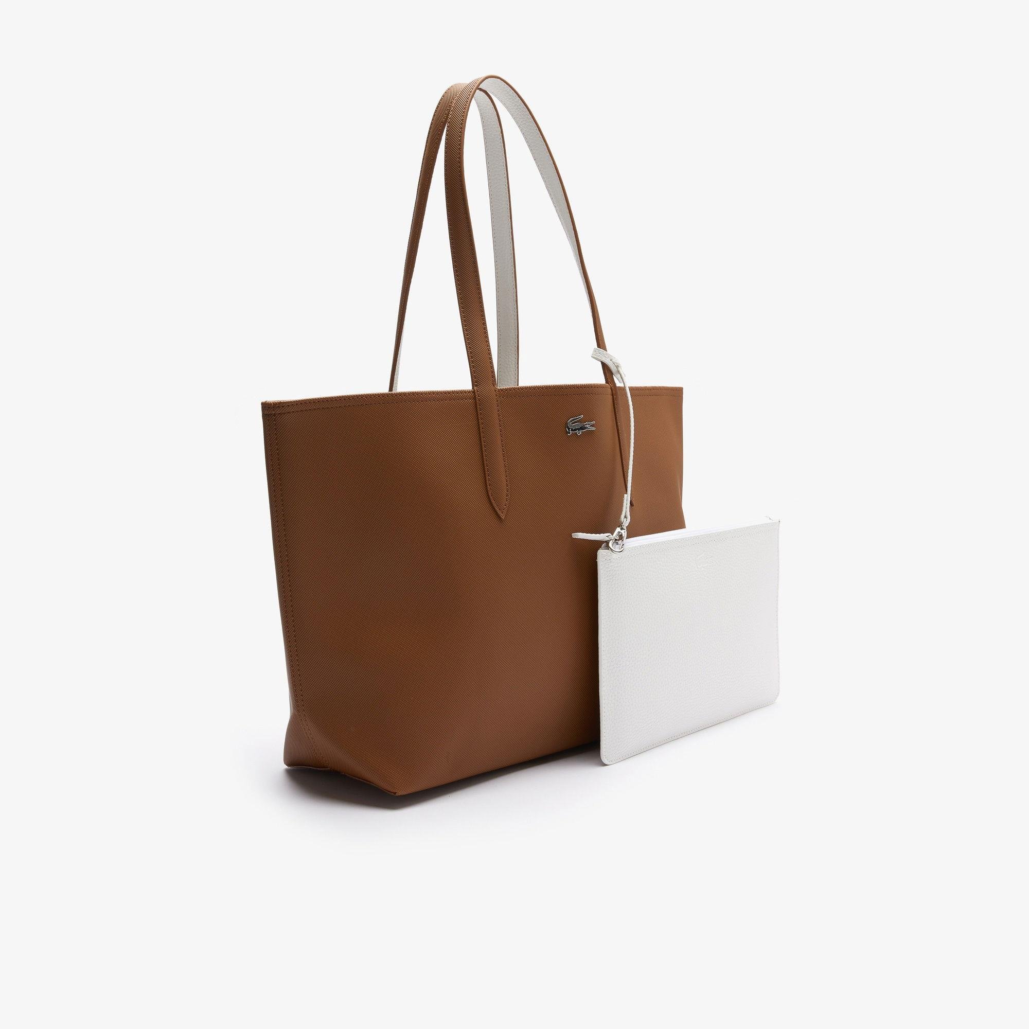 Çift Taraflı Kahve Omuz Çantası