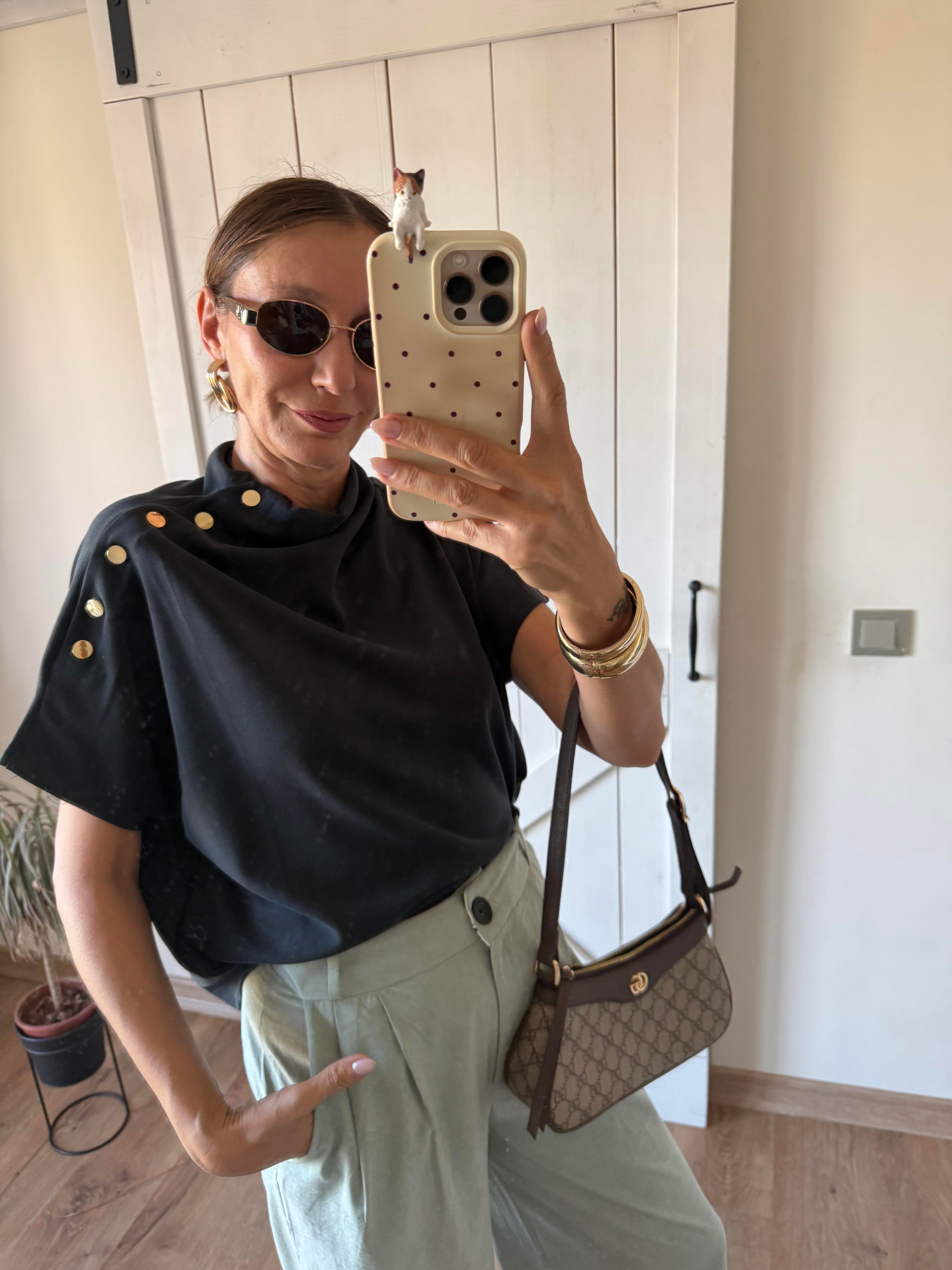 Çıtçıt Detaylı Füme Bluz