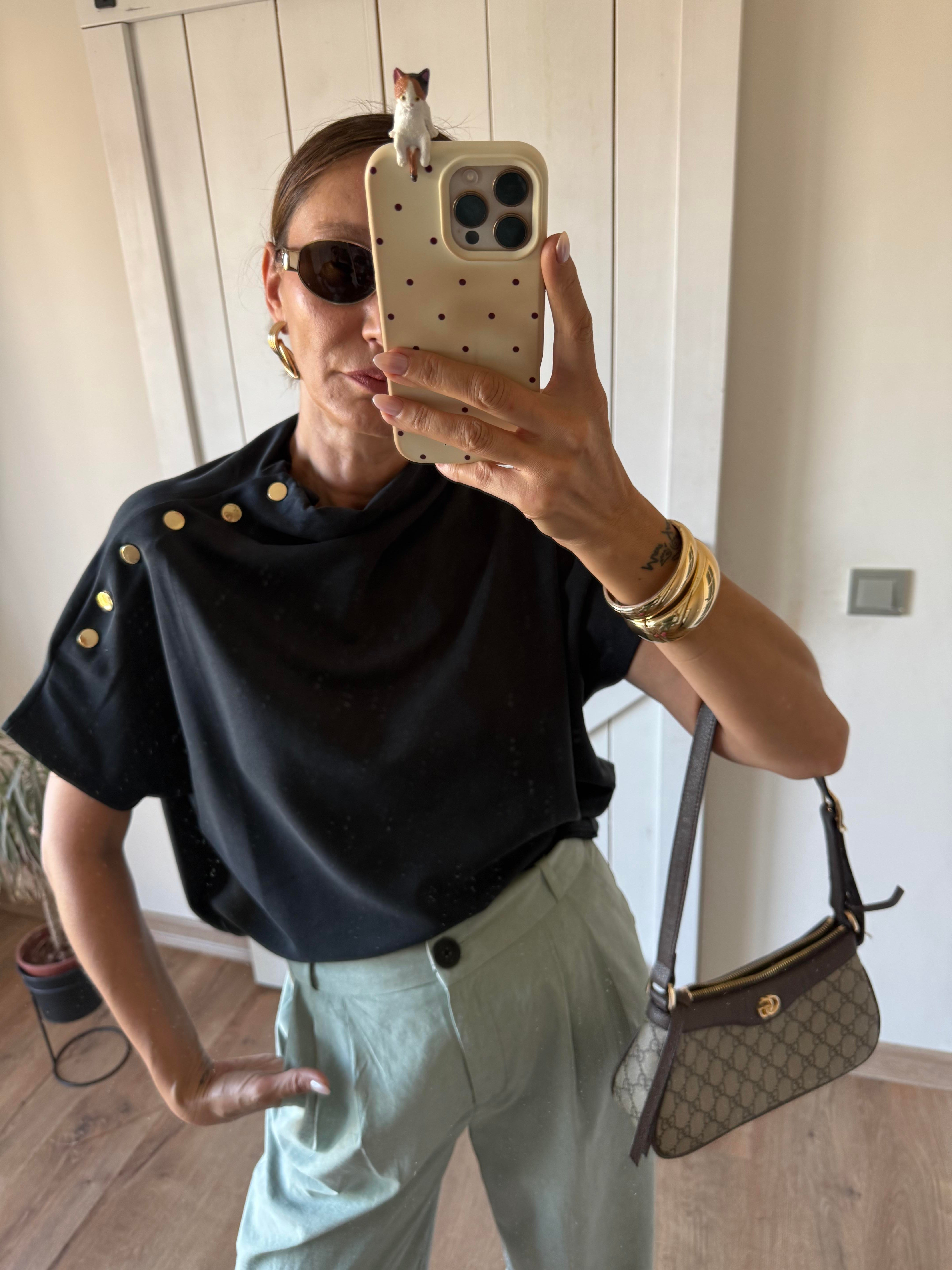 Çıtçıt Detaylı Füme Bluz