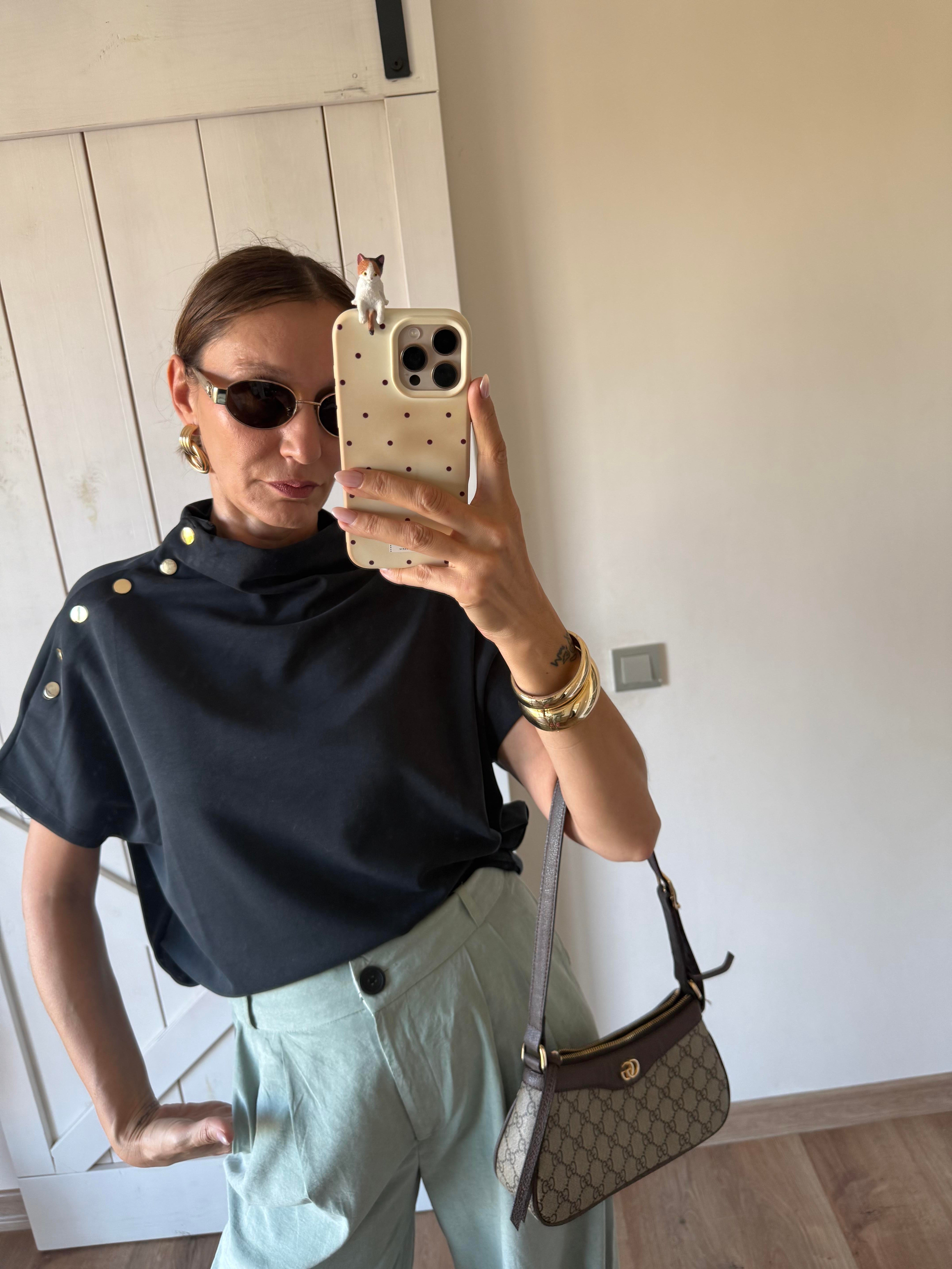 Çıtçıt Detaylı Füme Bluz