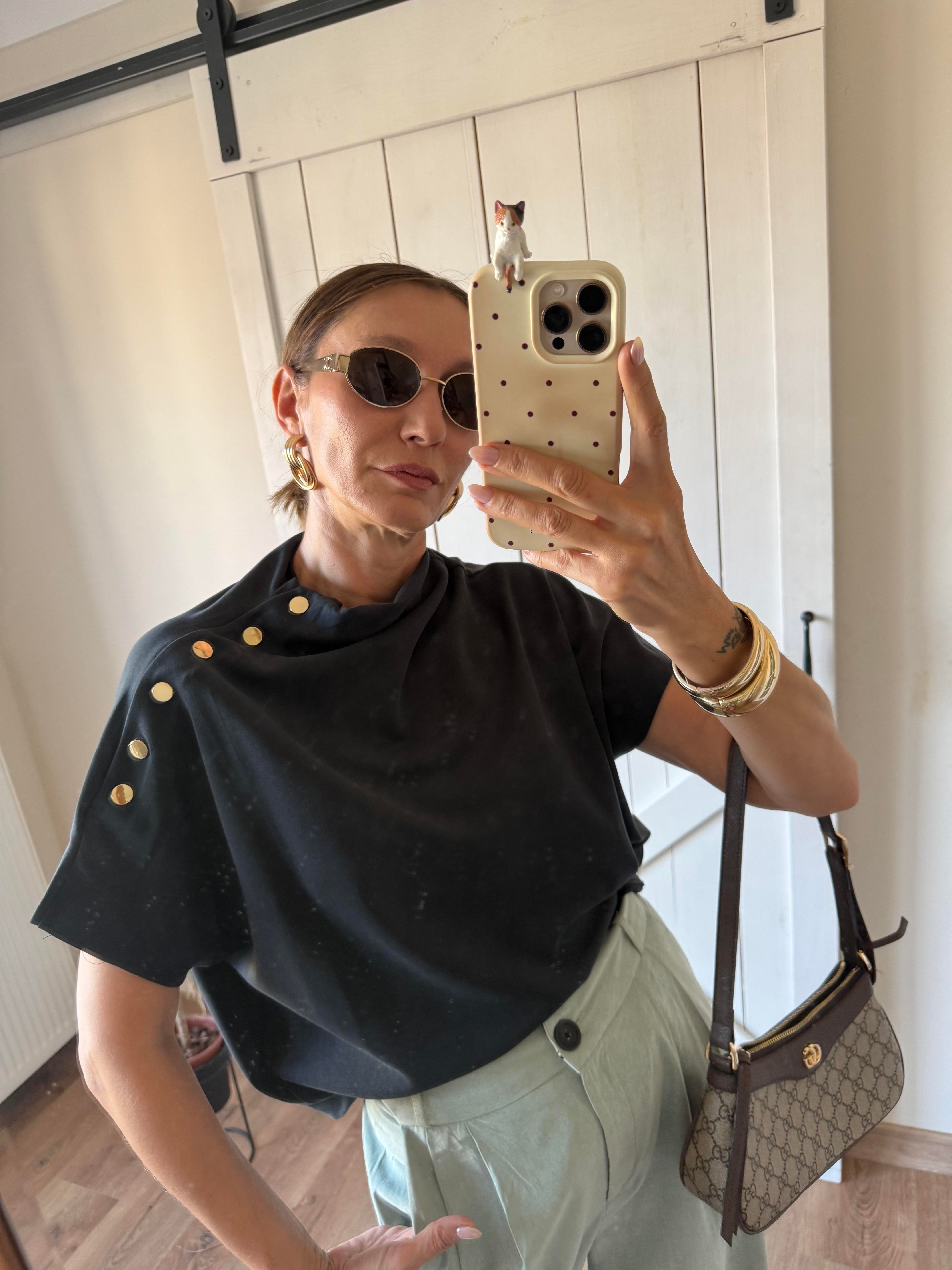 Çıtçıt Detaylı Füme Bluz