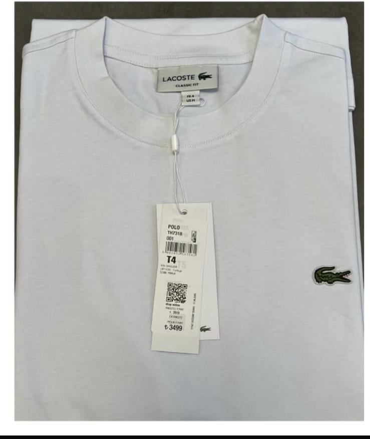 Classic Fit Bisiklet Yaka Beyaz Erkek Tshirt