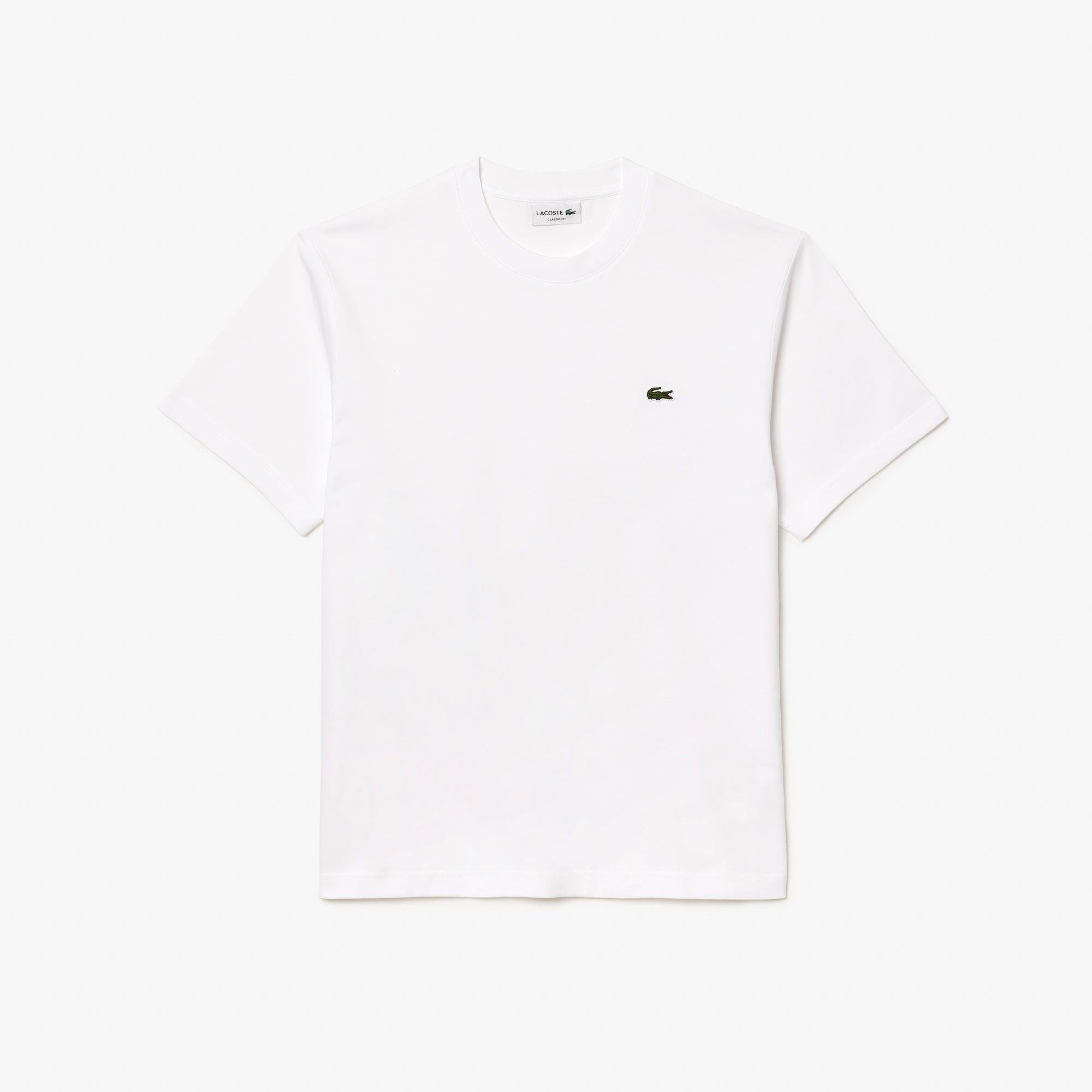 Classic Fit Bisiklet Yaka Beyaz Erkek Tshirt