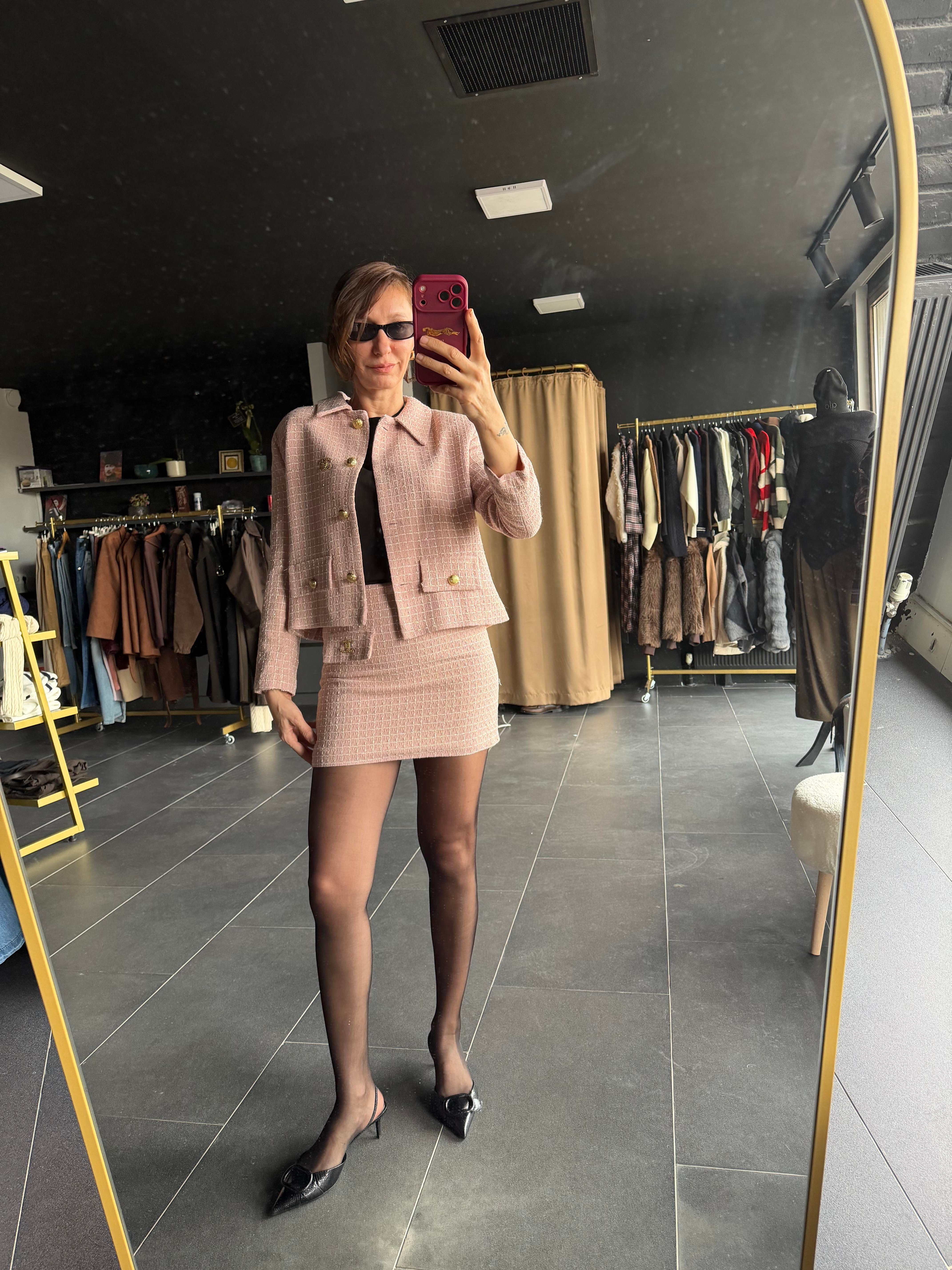 Coco Tüvit Ceket Etek Takım