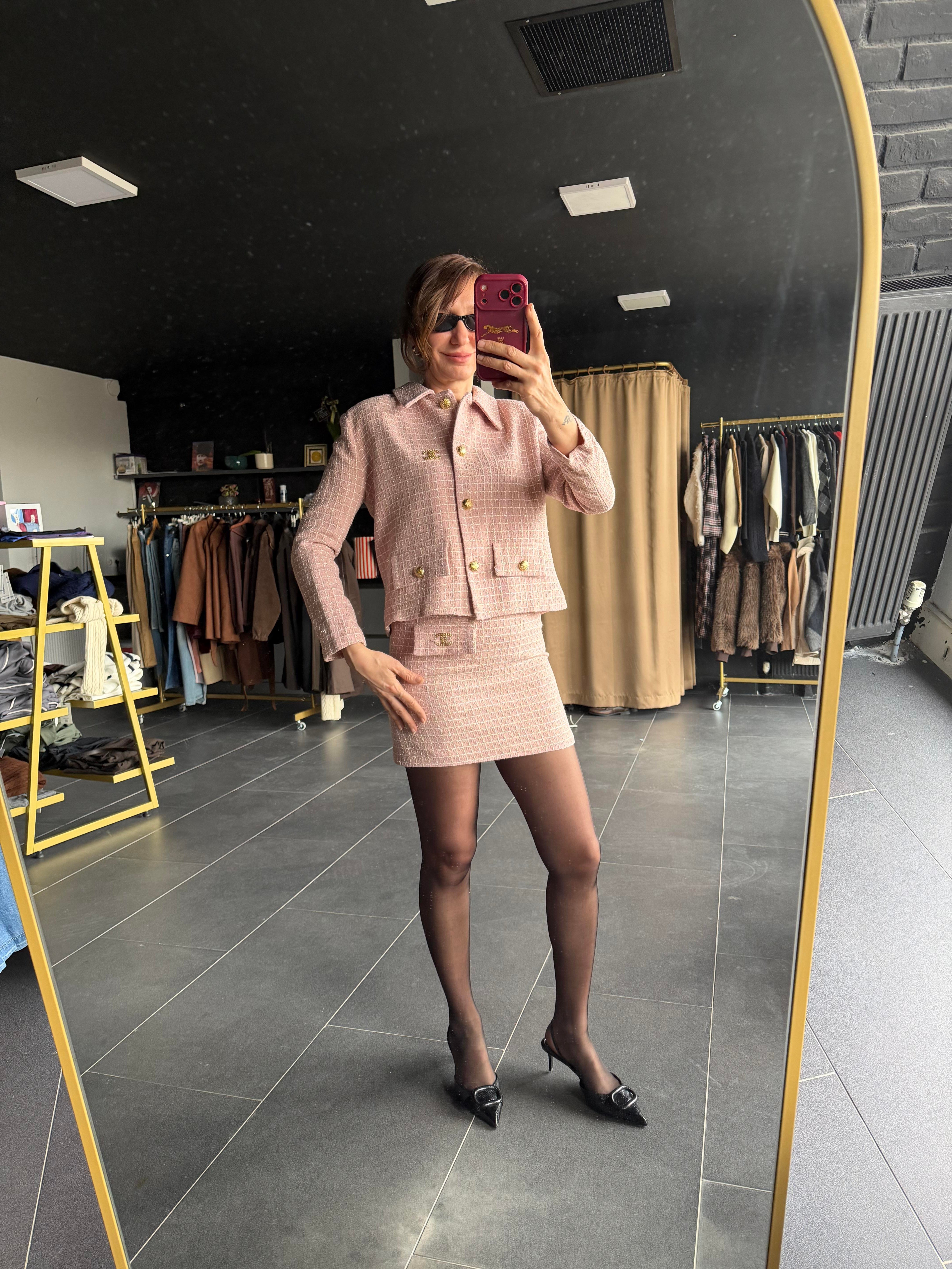 Coco Tüvit Ceket Etek Takım