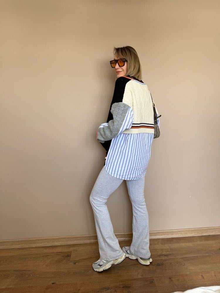 Çok Renkli Tasarım Hırka