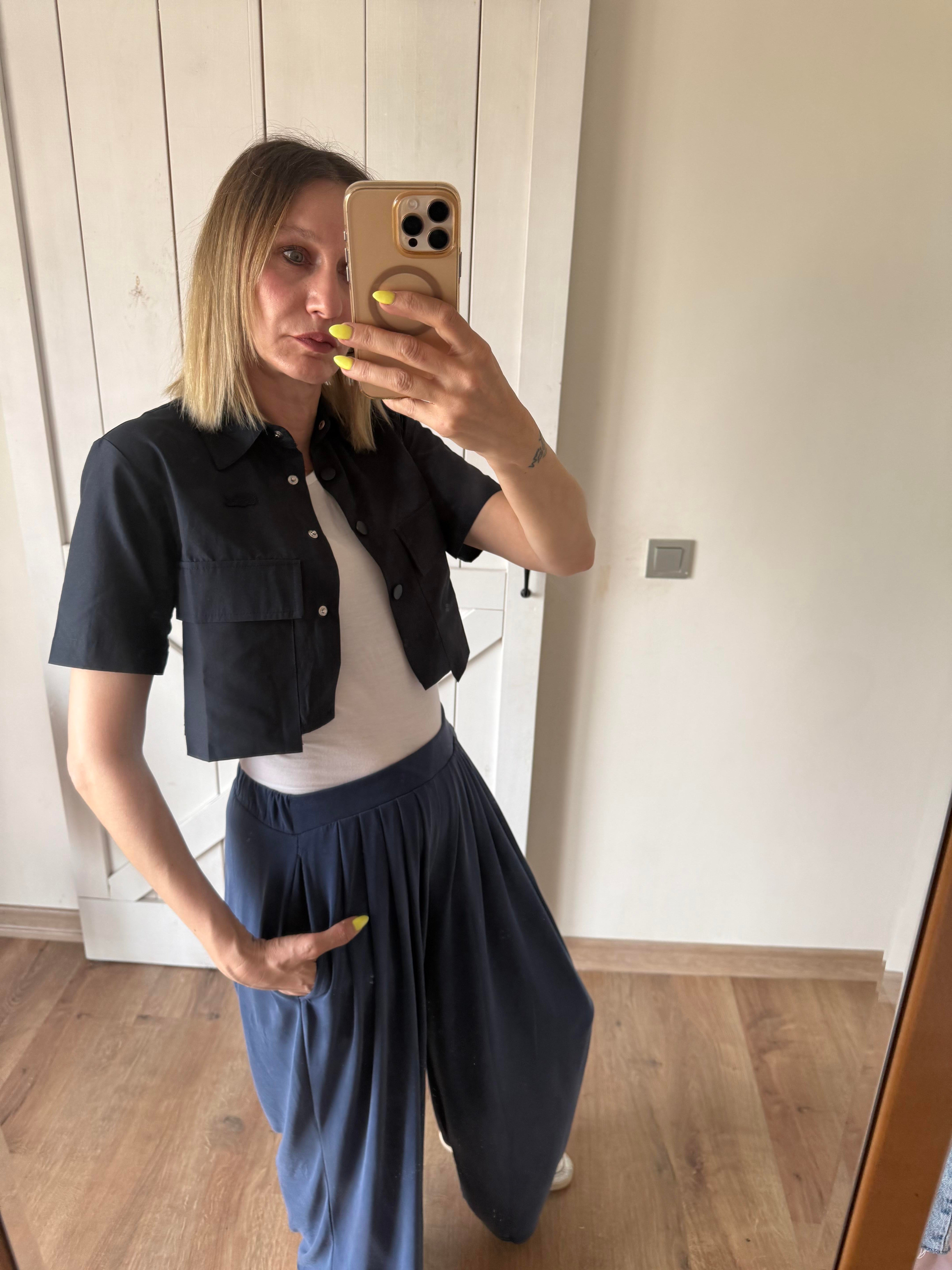 Crop Kısa Gömlek Lcs