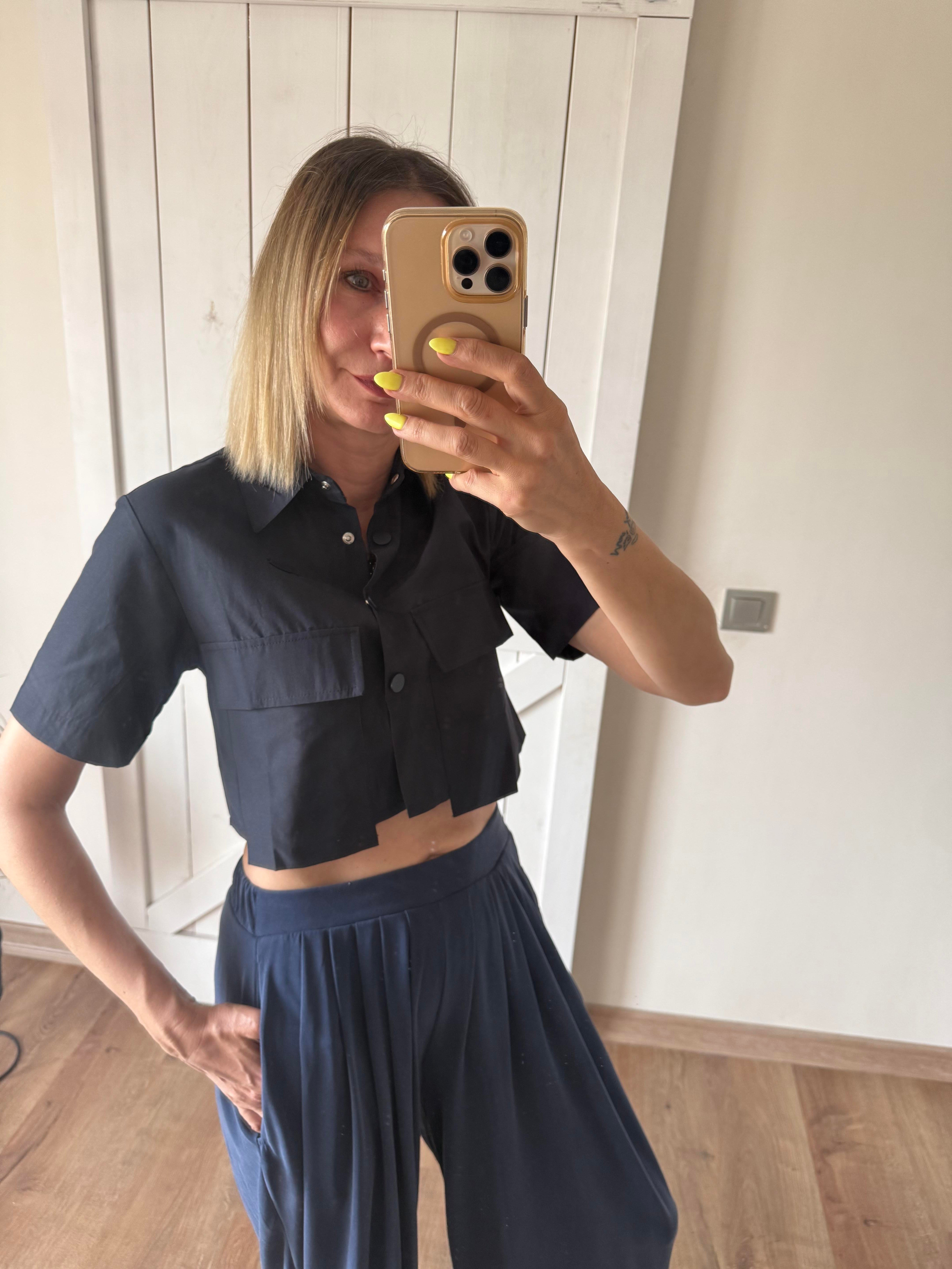 Crop Kısa Gömlek Lcs