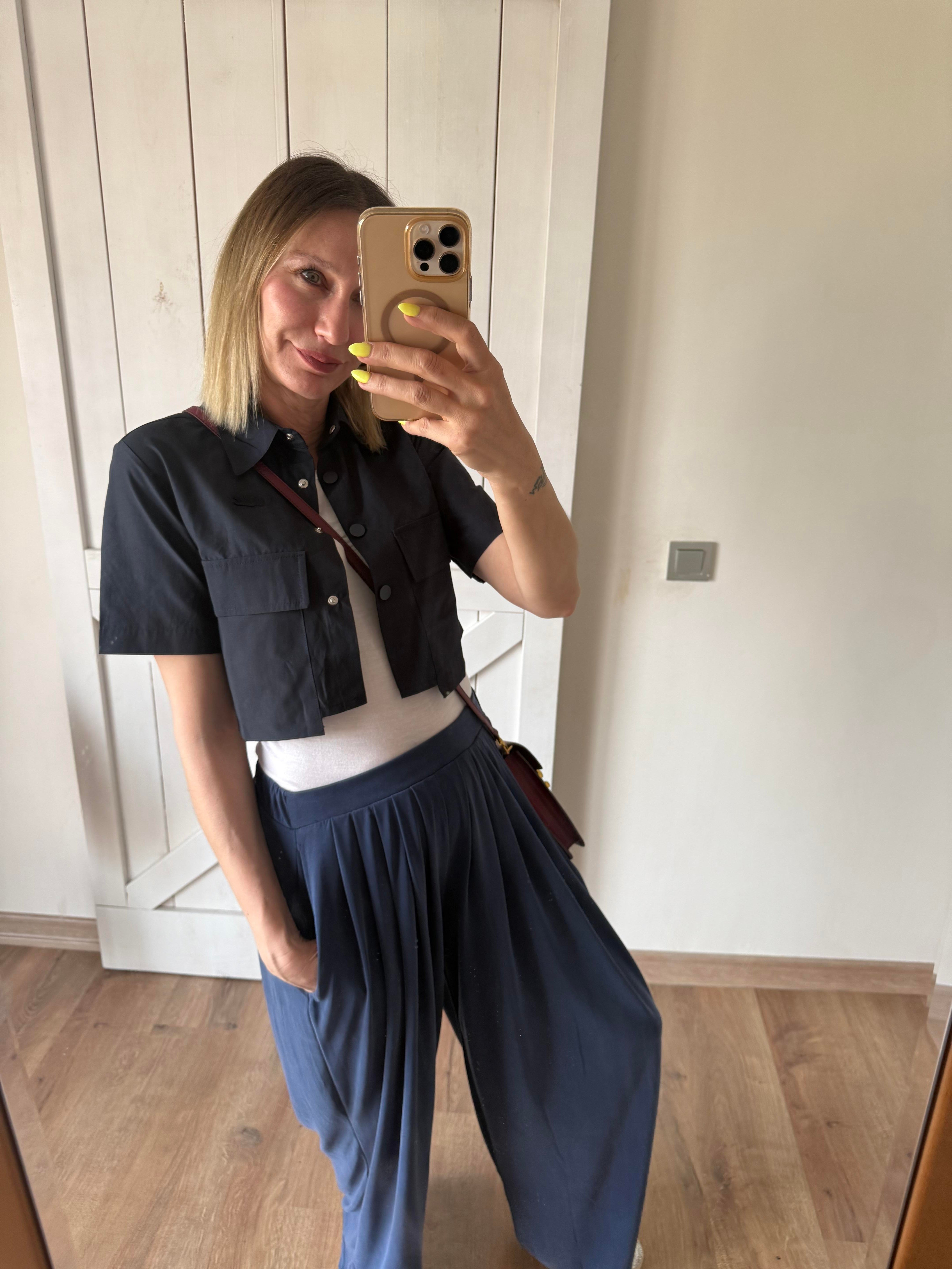 Crop Kısa Gömlek Lcs