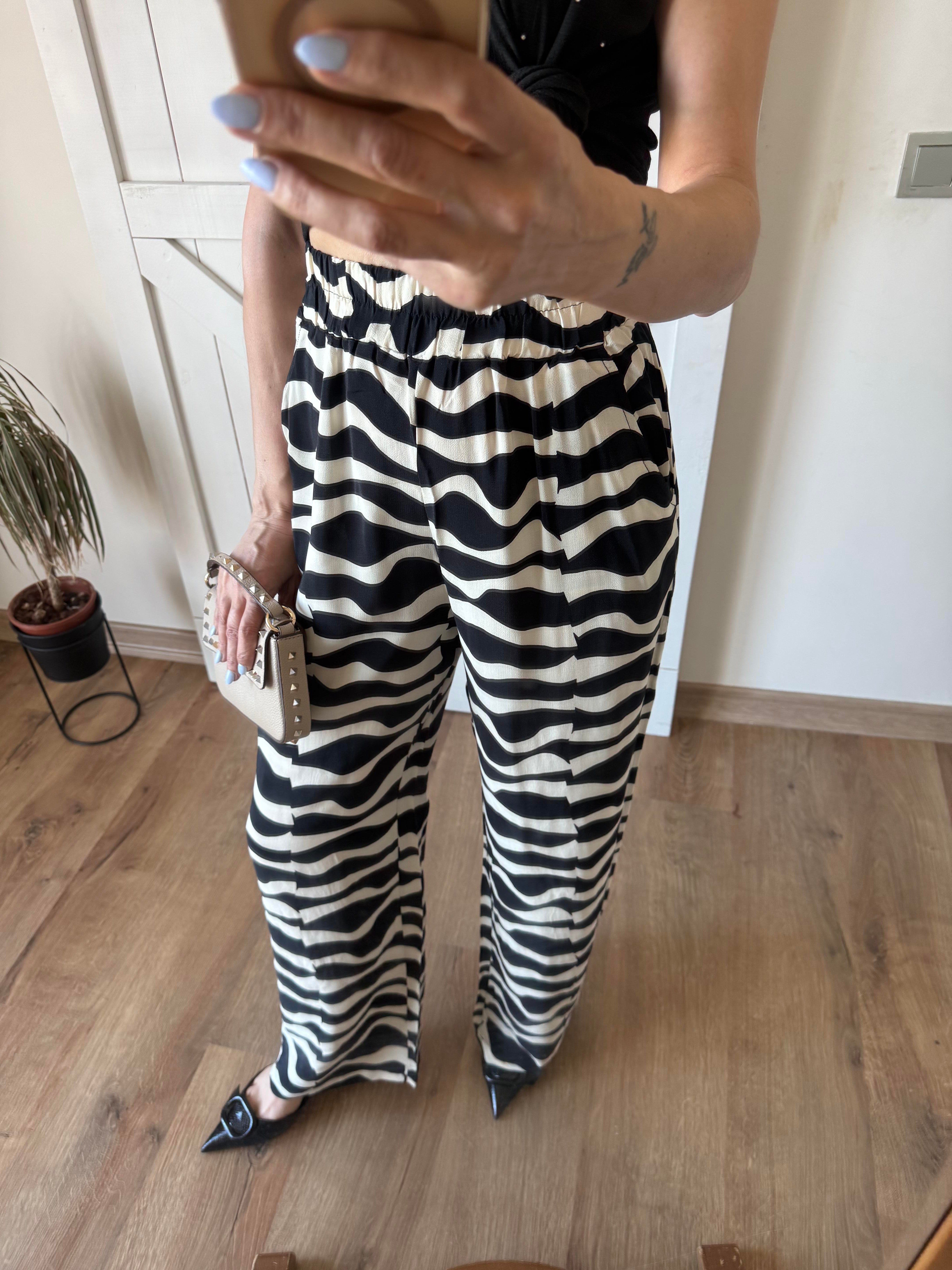 Dalga Desenli Pantolon