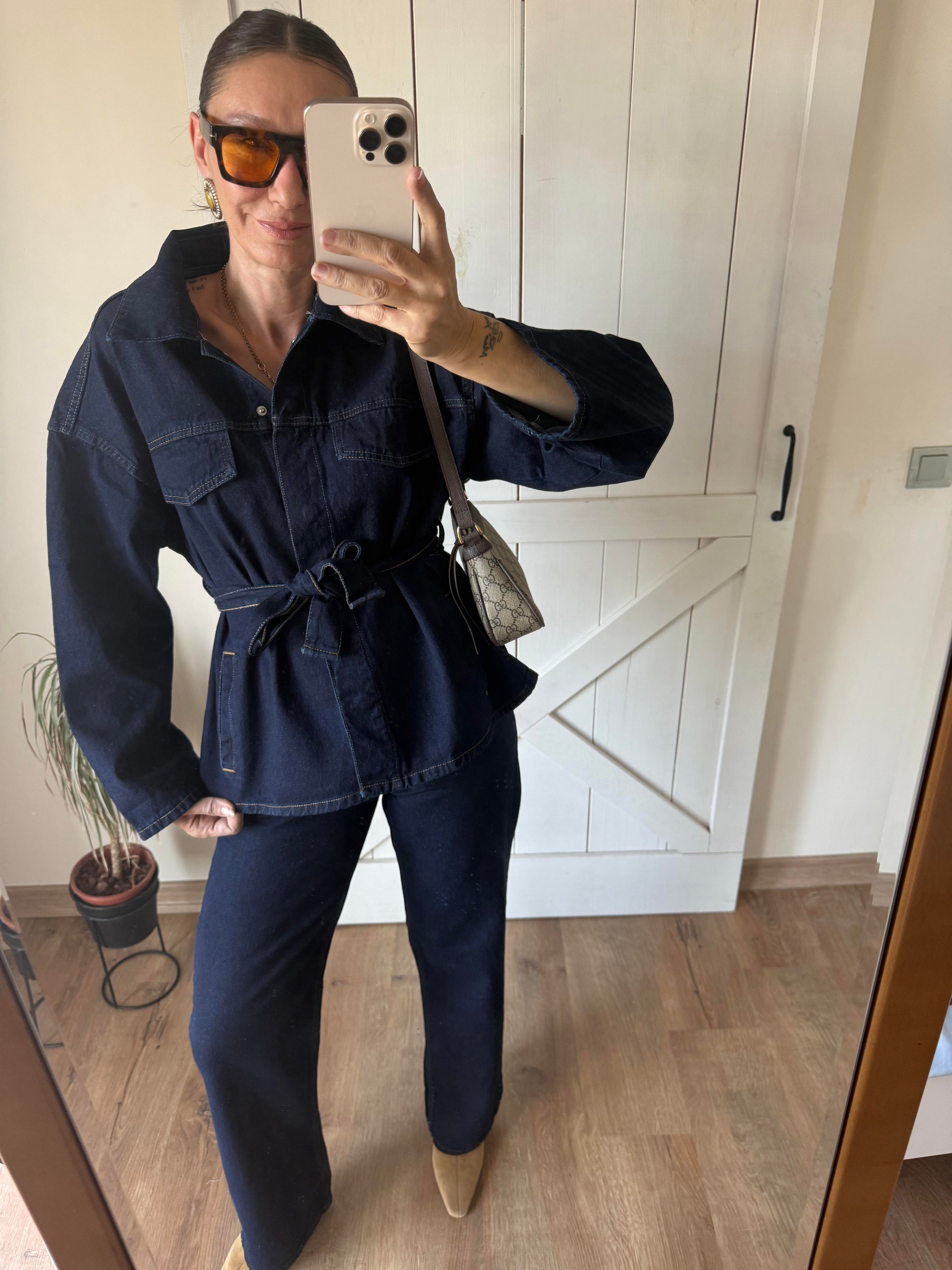 Denim Kot Ceket Takım 