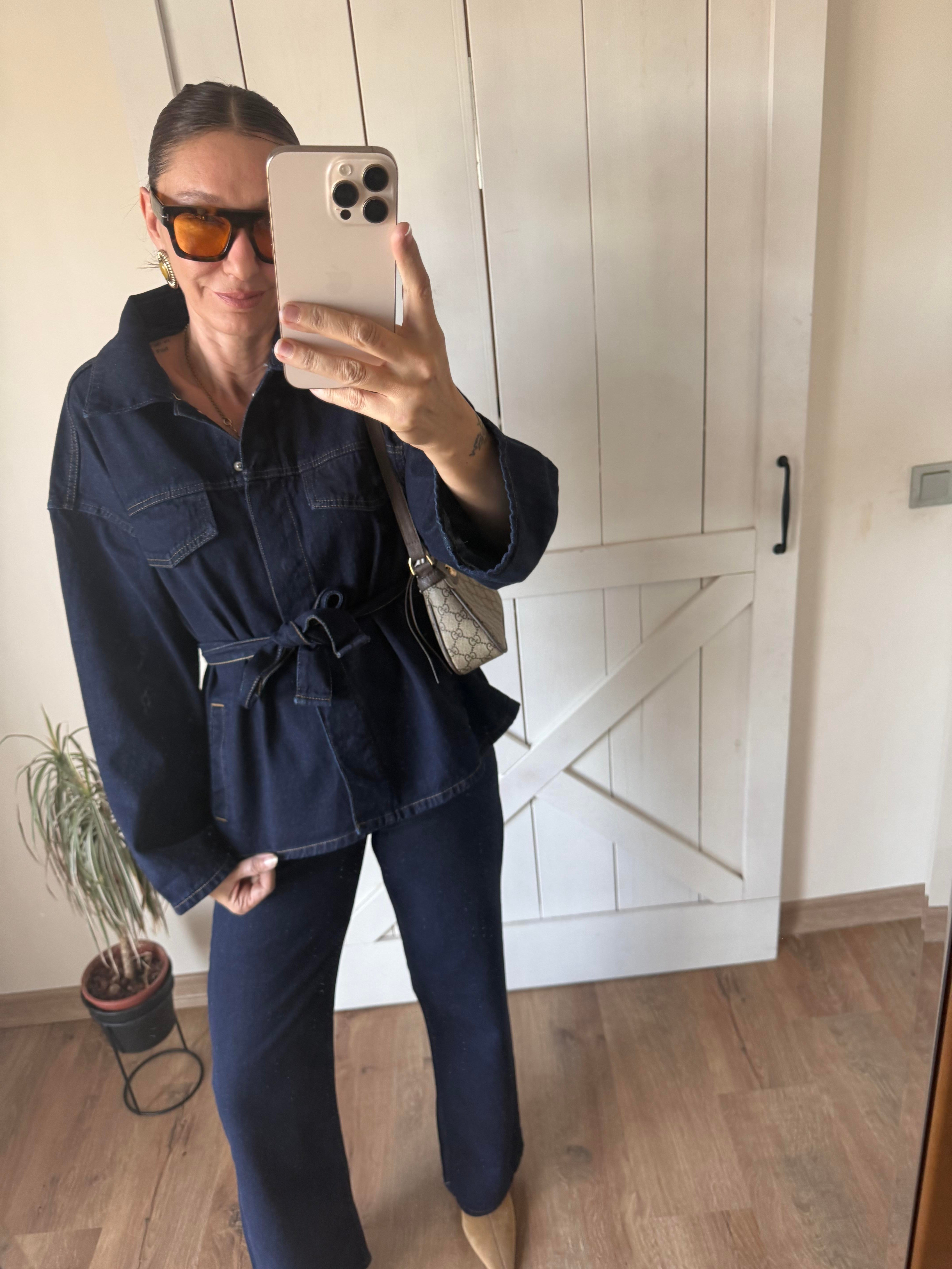 Denim Kot Ceket Takım 