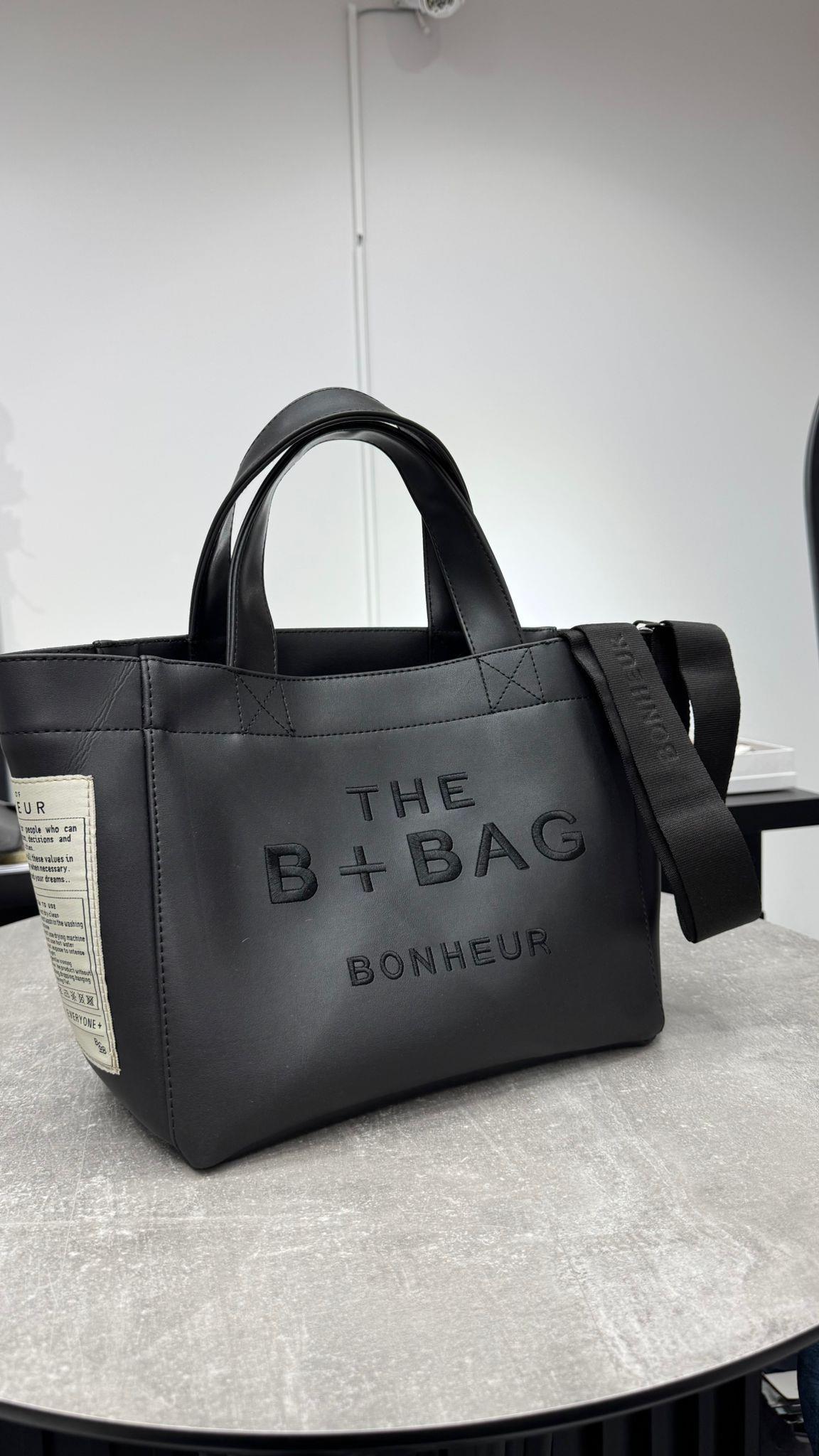 Deri Siyah B+ Çanta