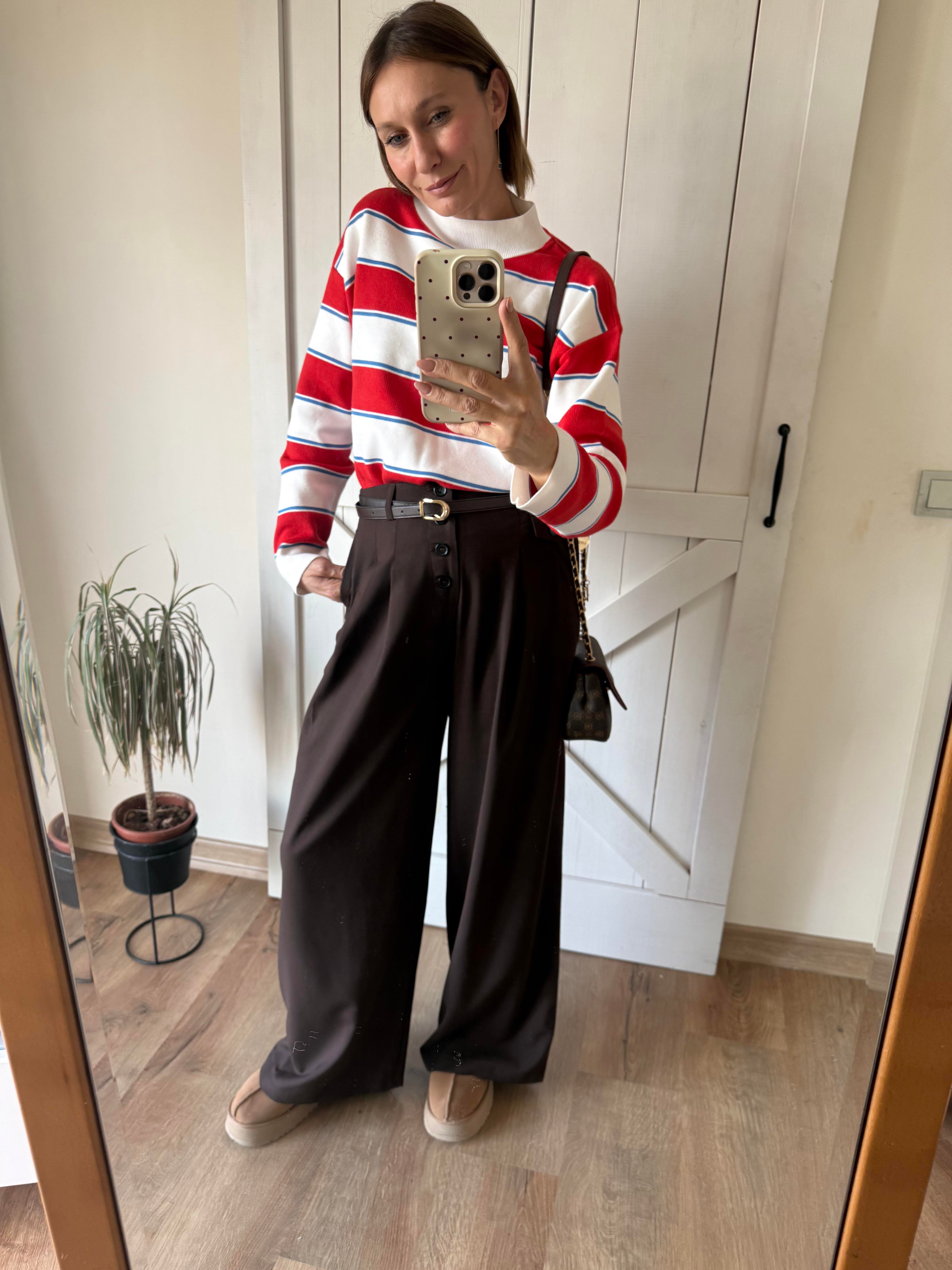 Dik Yaka Mng Renkli Triko