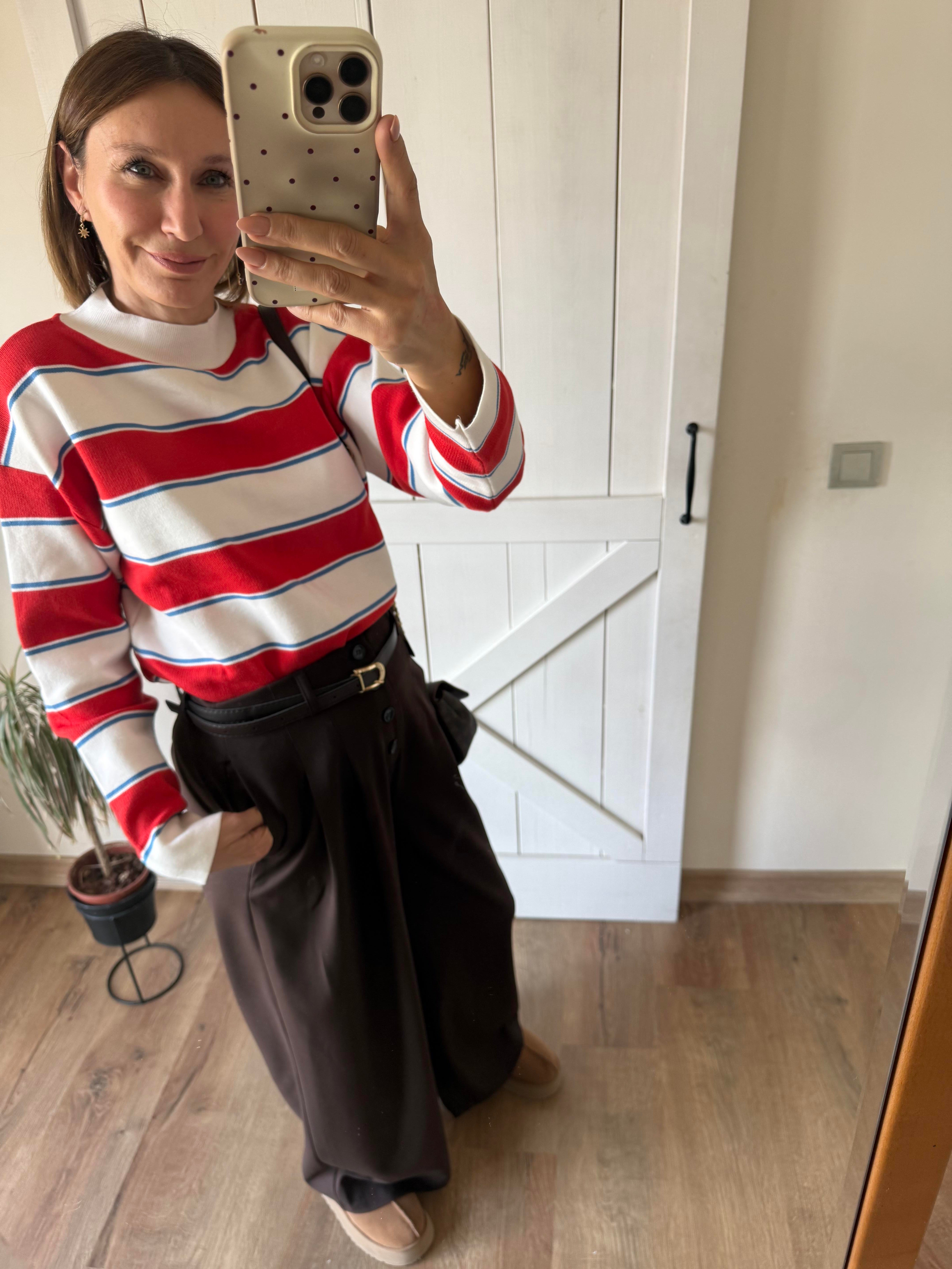 Dik Yaka Mng Renkli Triko