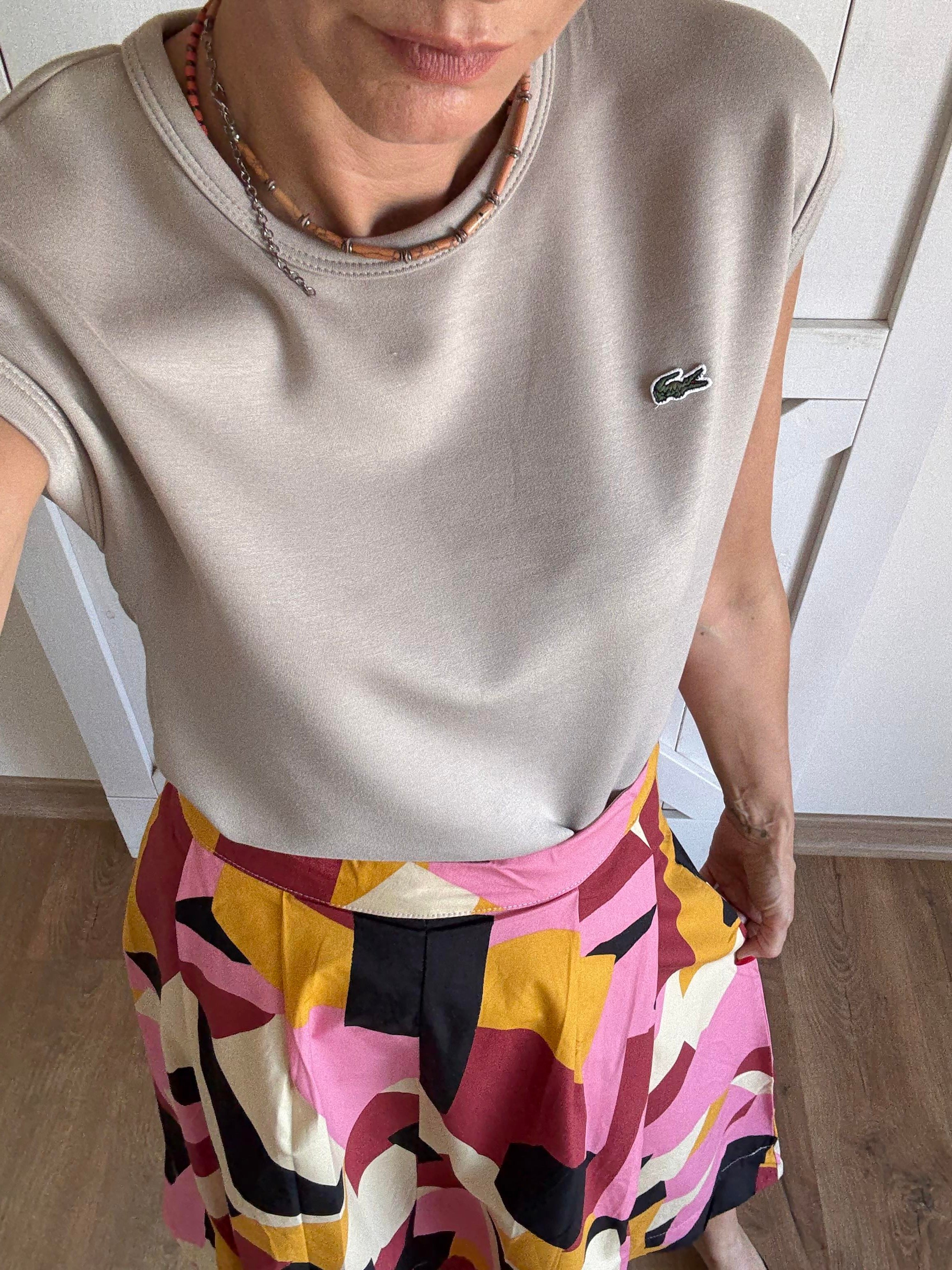 Düşük Omuz Modal Kumaş Taş Basic Tshirt