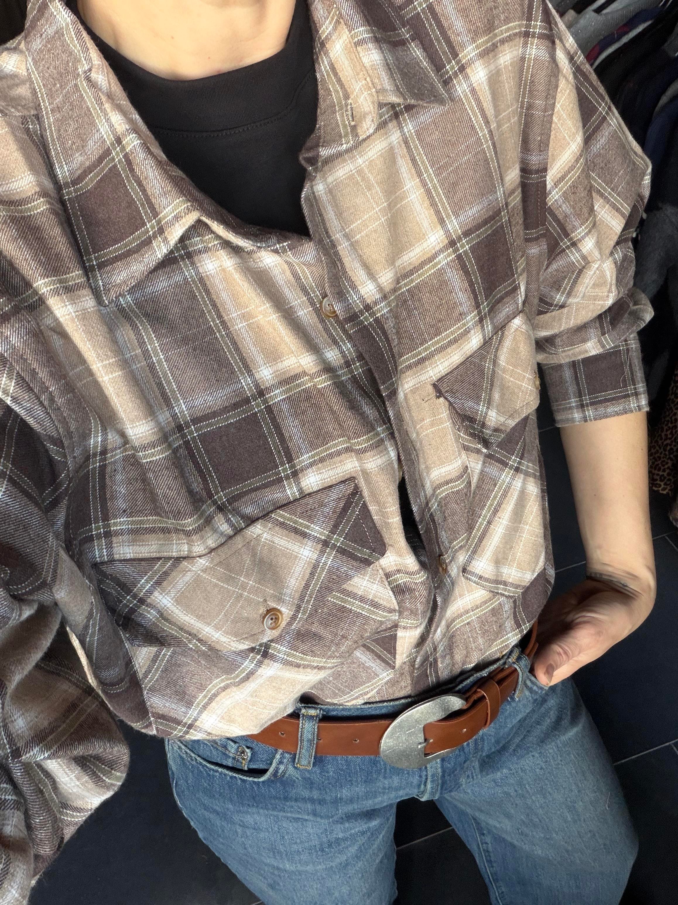 Ekose Kahve Oduncu Gömlek