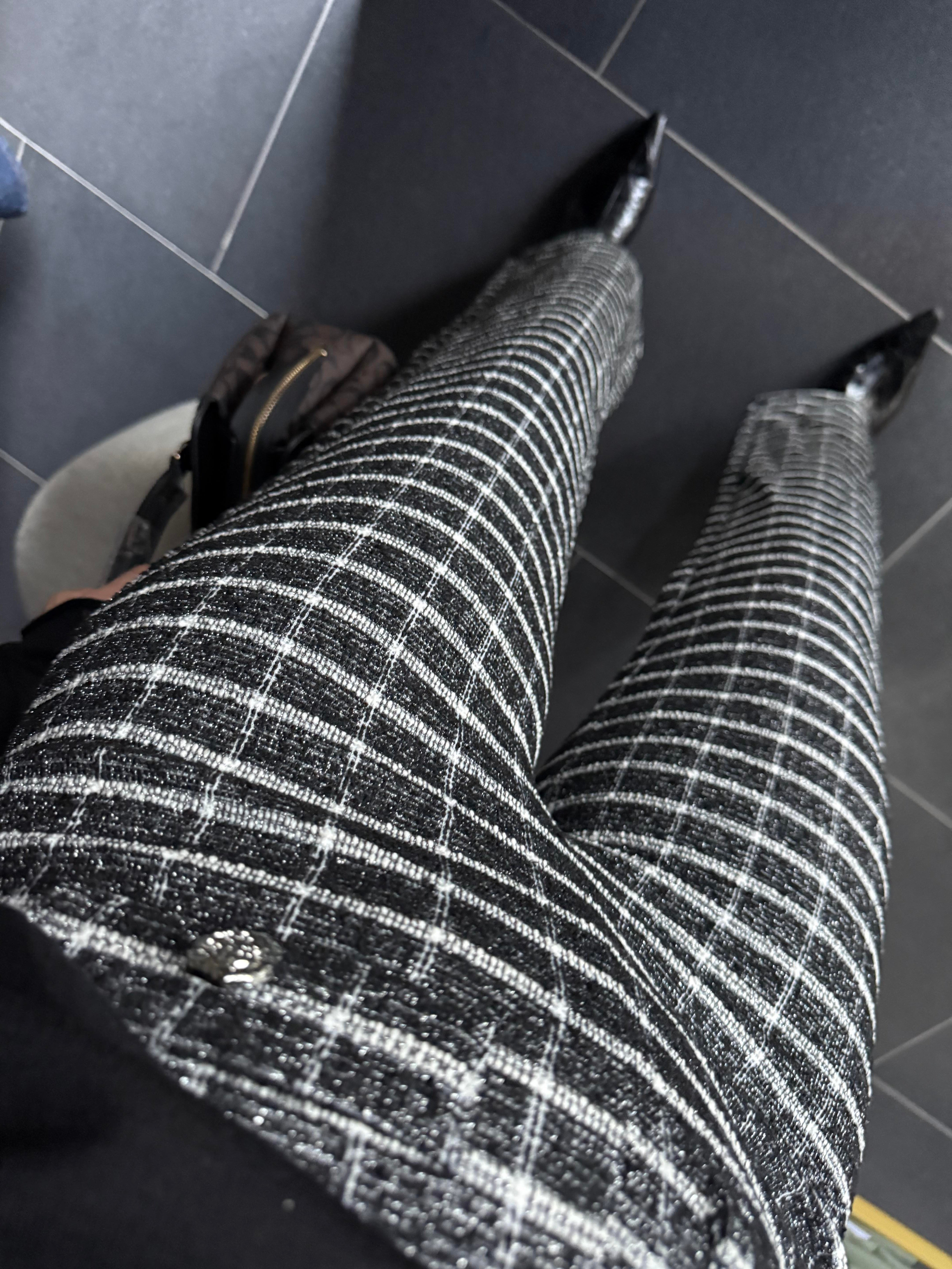 Ekose Kare Simli Pantolon