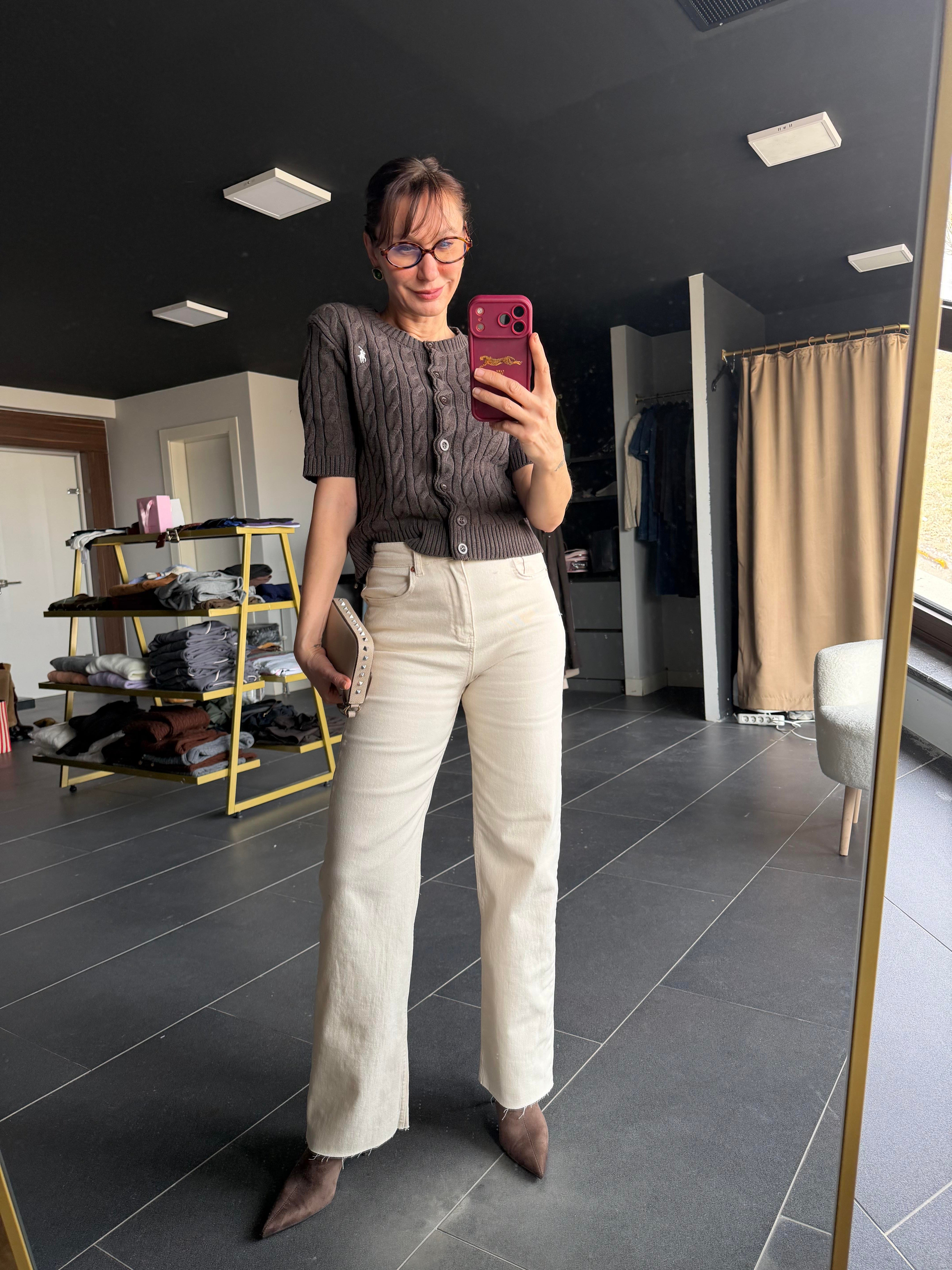 Ekru Zr Denim Pantolon