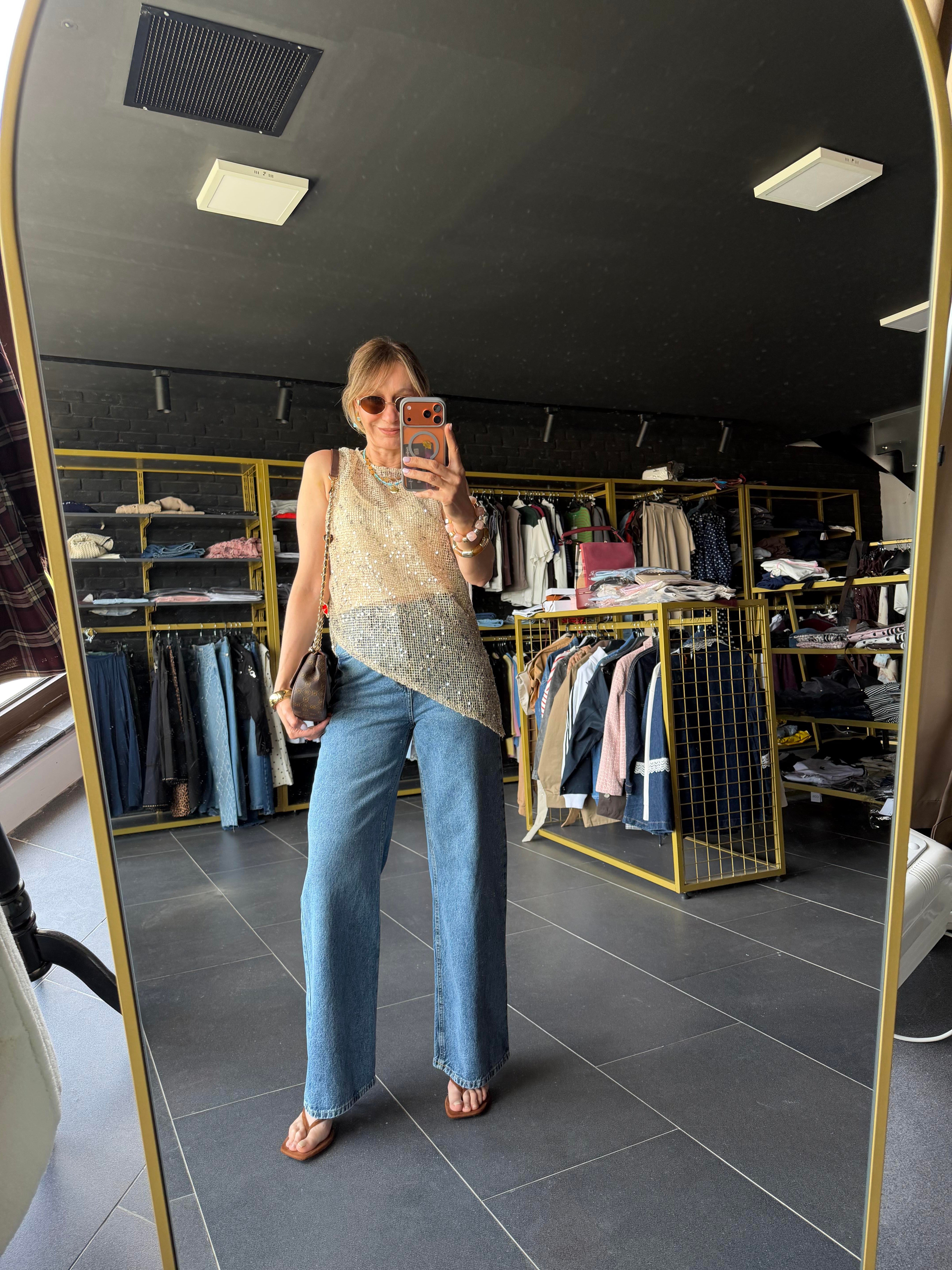 Ekru Zr Pullu İkili (Atlet) File Bluz