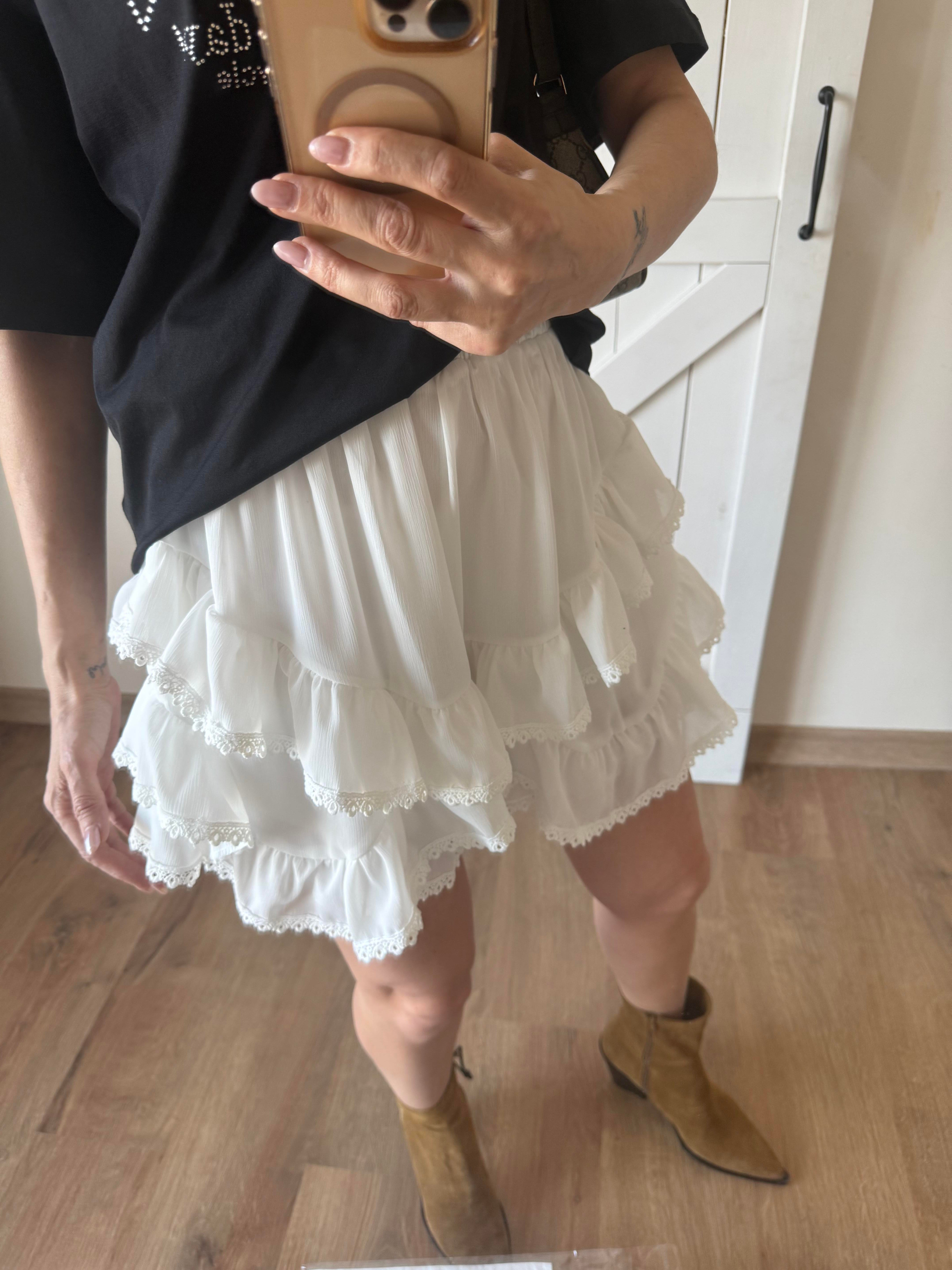 Fırfırlı İçi Şortlu Etek