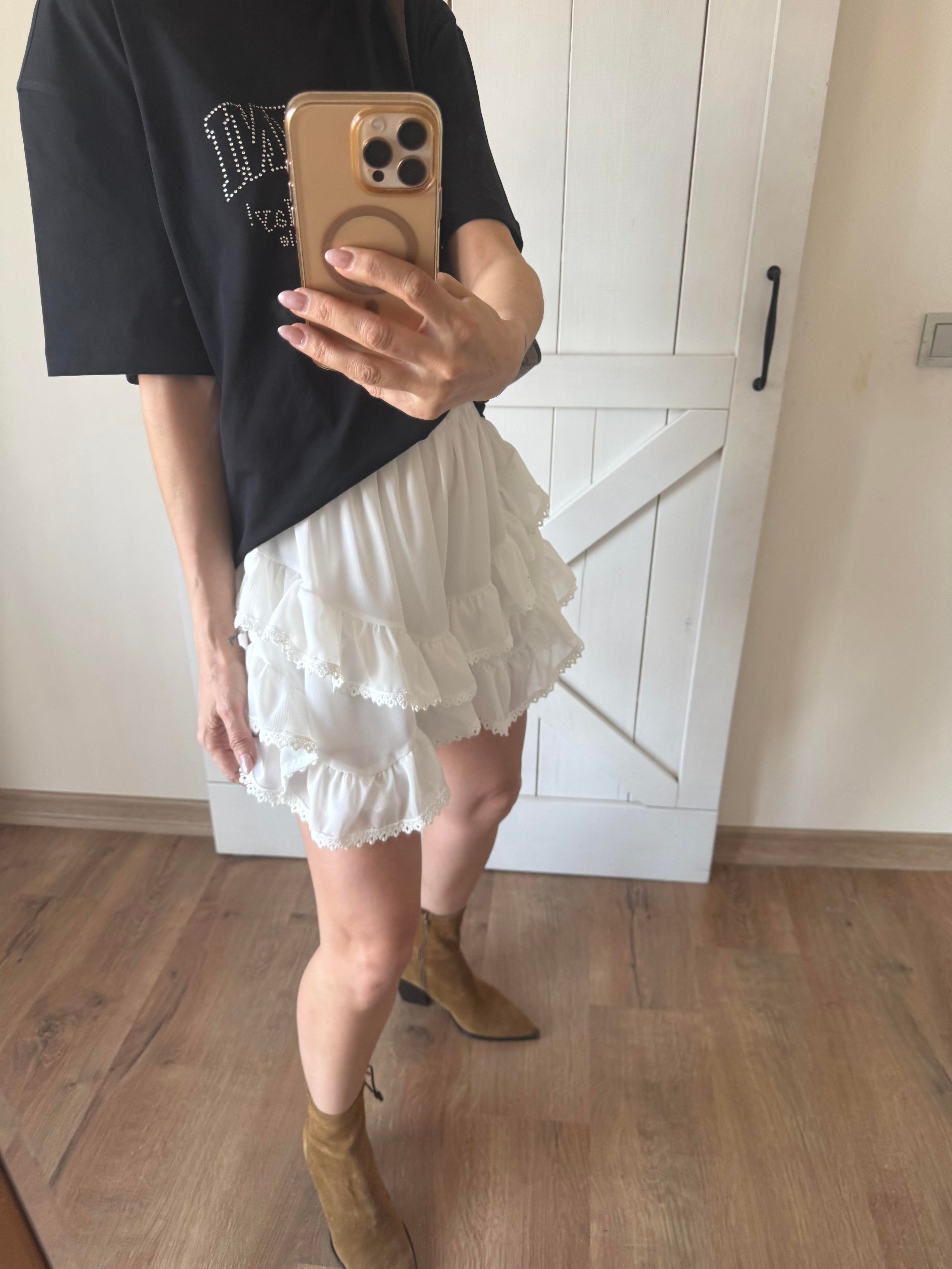 Fırfırlı İçi Şortlu Etek