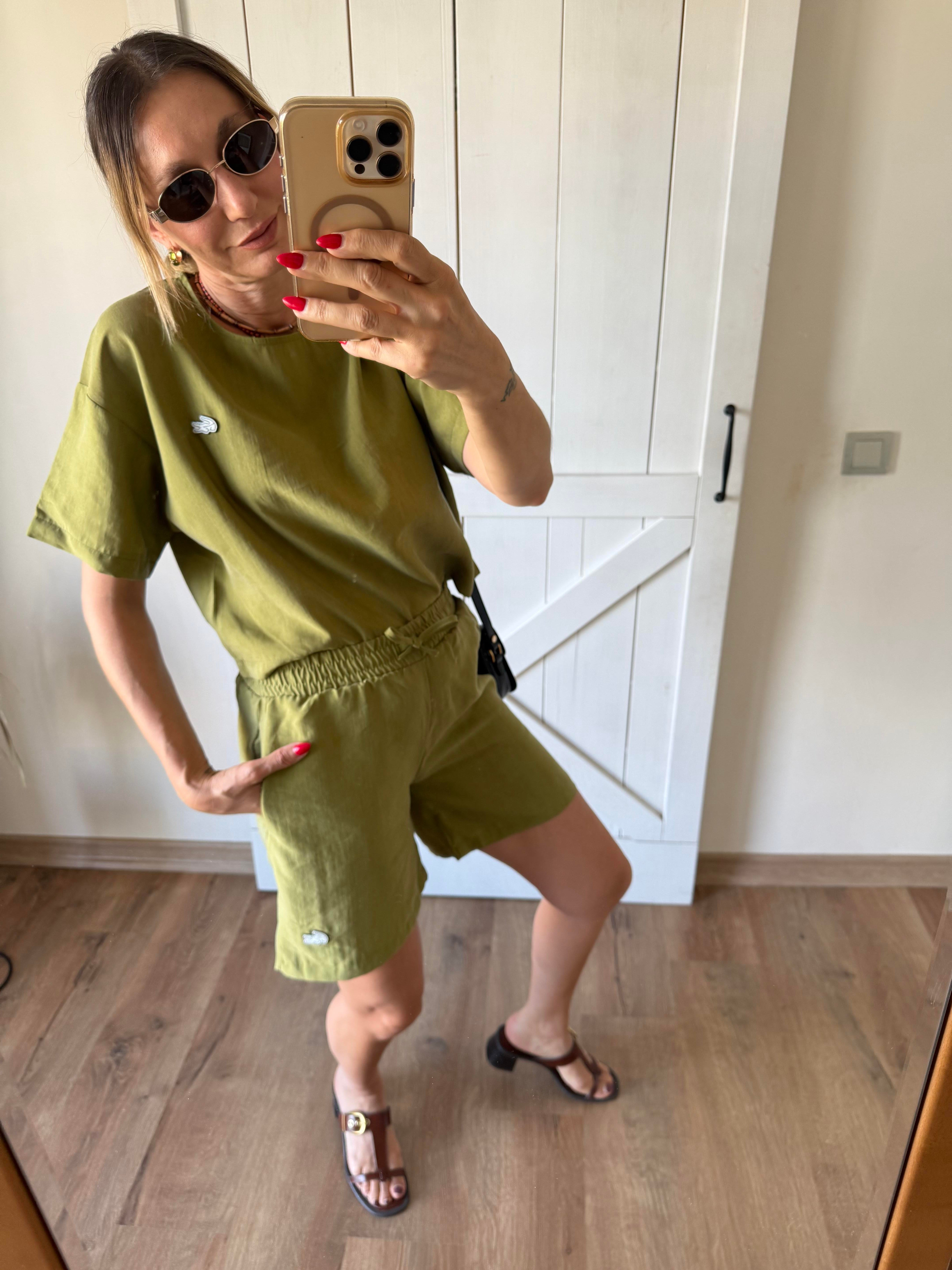 Fıstık Şort Bluz Takım