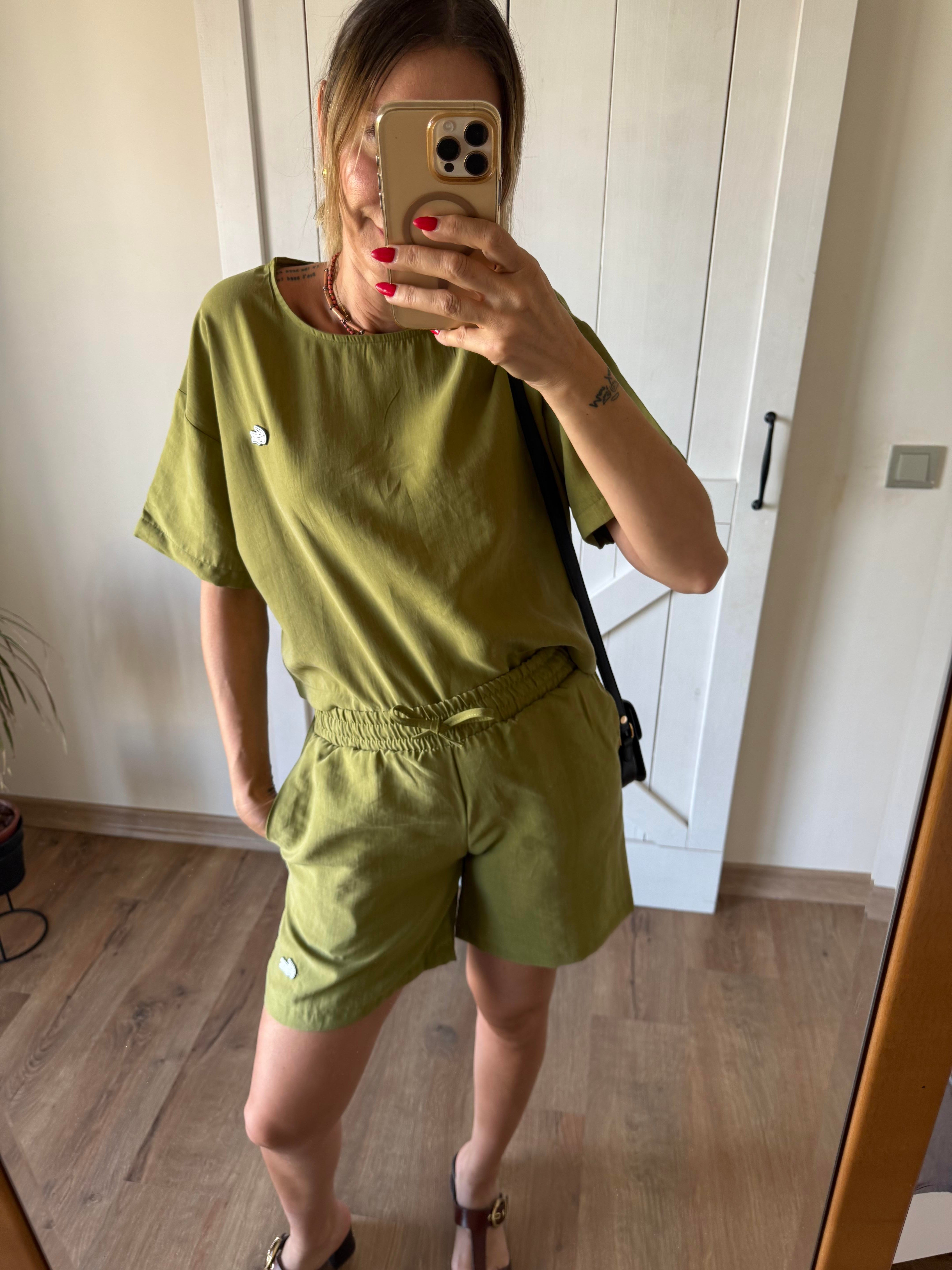 Fıstık Şort Bluz Takım